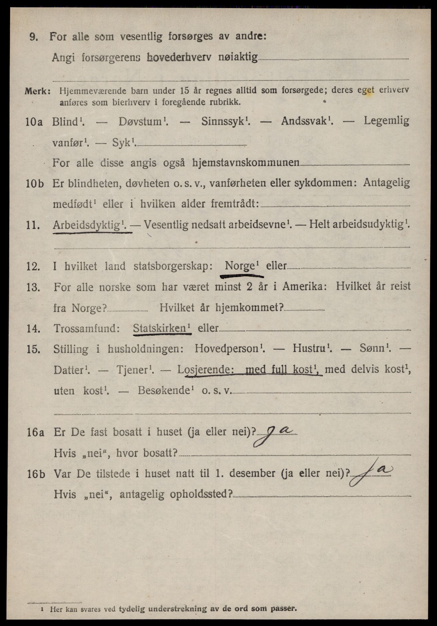 SAT, 1920 census for Tustna, 1920, p. 1430