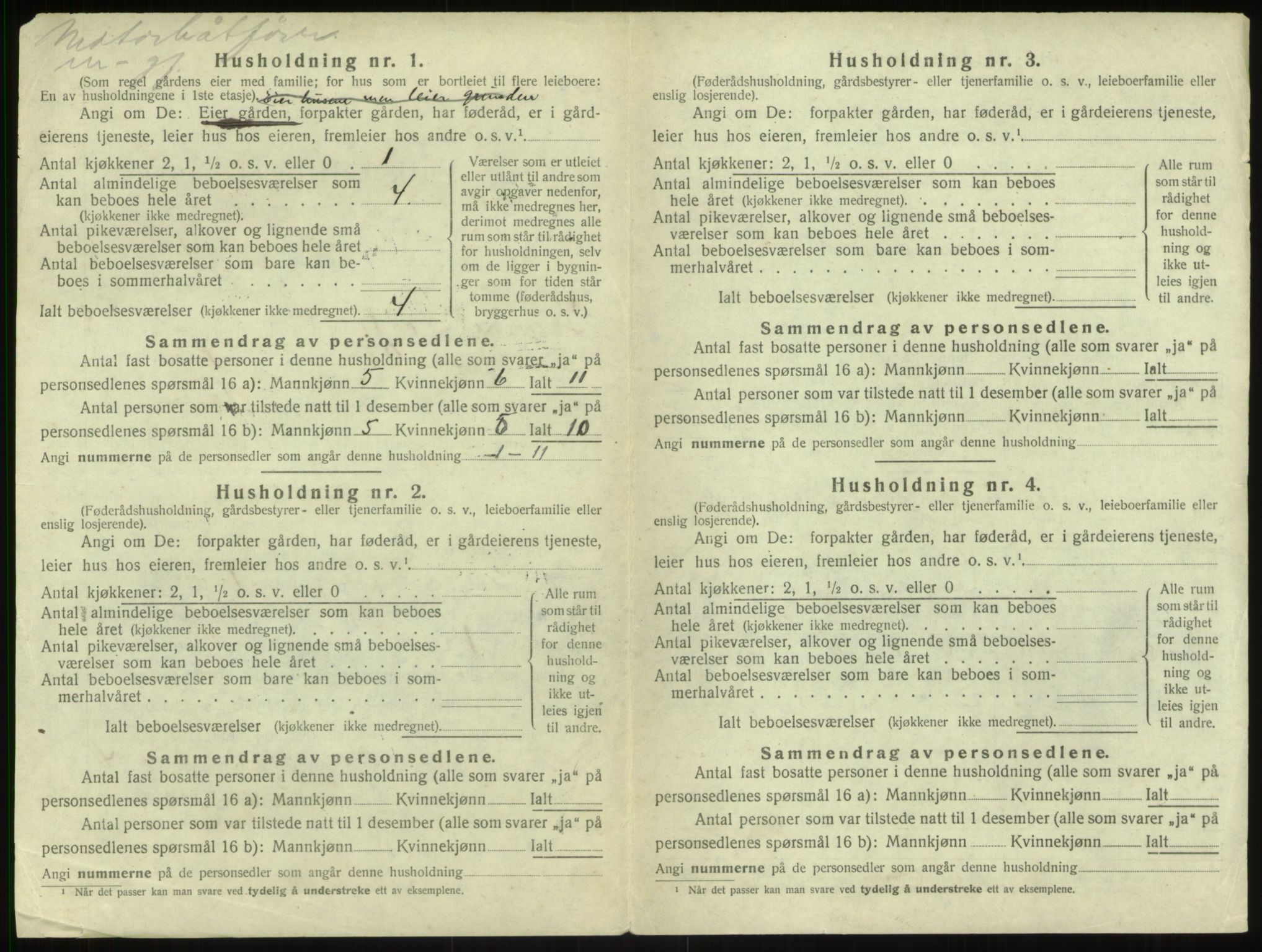 SAB, 1920 census for Sogndal, 1920, p. 449