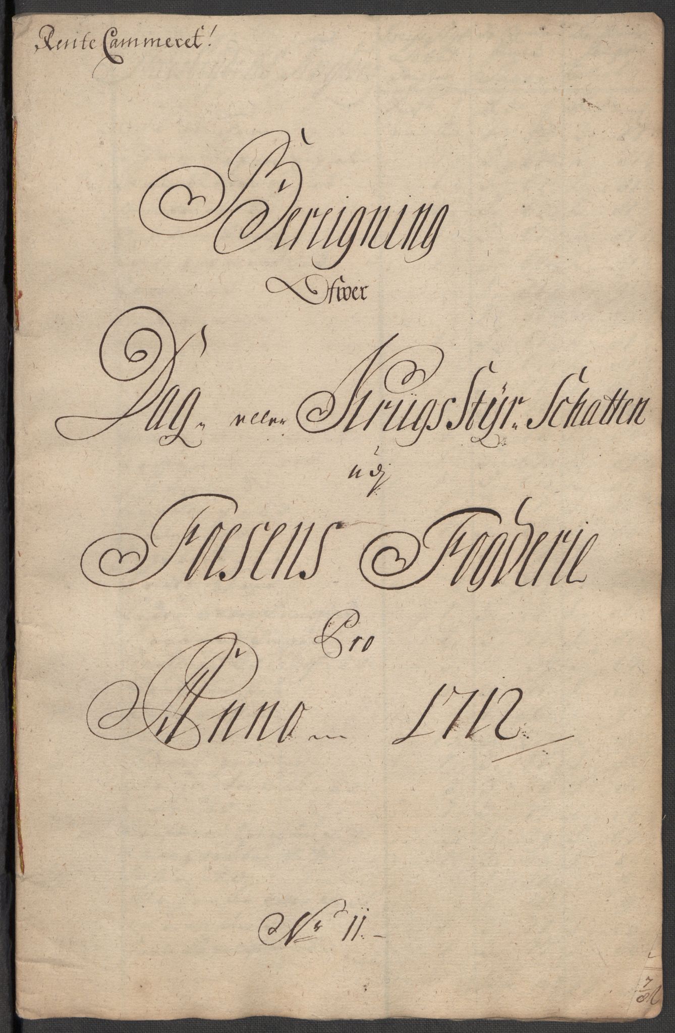 Rentekammeret inntil 1814, Reviderte regnskaper, Fogderegnskap, AV/RA-EA-4092/R57/L3861: Fogderegnskap Fosen, 1712-1713, p. 111