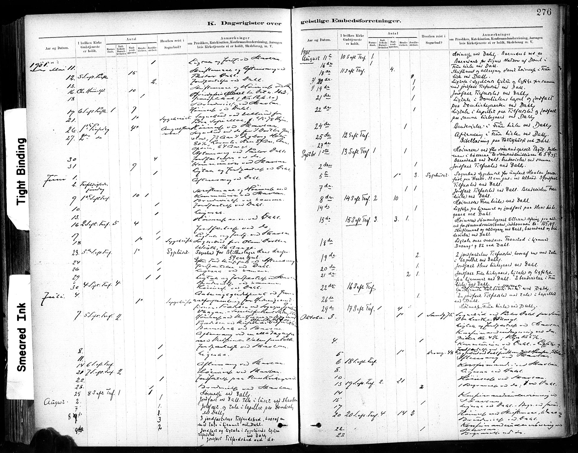 Ministerialprotokoller, klokkerbøker og fødselsregistre - Sør-Trøndelag, SAT/A-1456/602/L0120: Parish register (official) no. 602A18, 1880-1913, p. 276