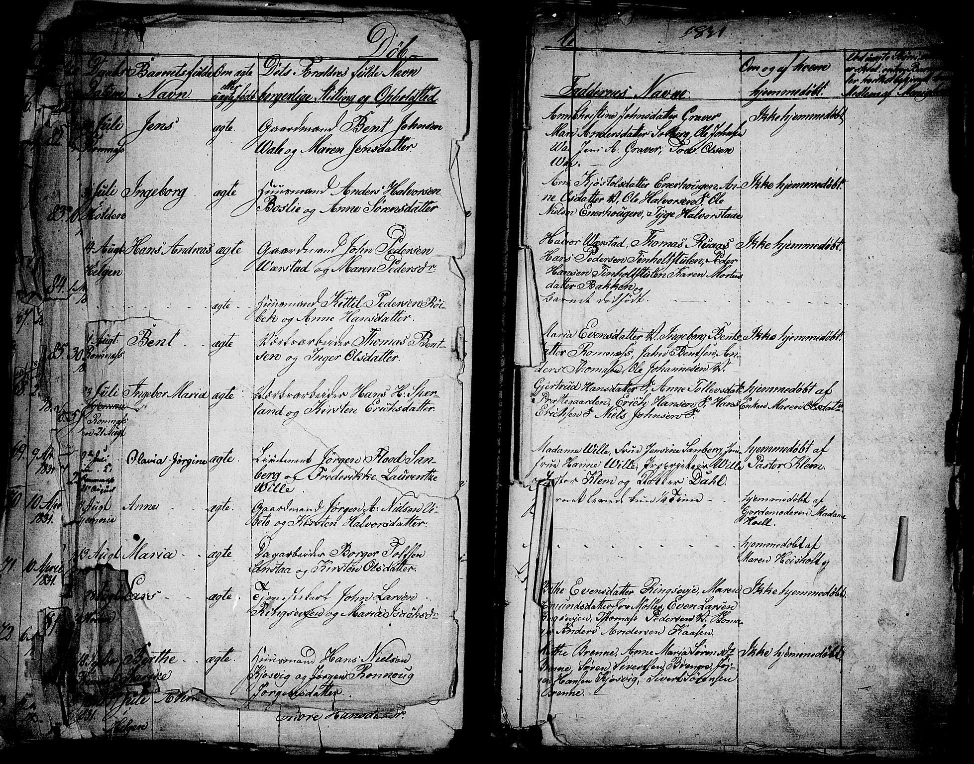 Holla kirkebøker, SAKO/A-272/F/Fa/L0004: Parish register (official) no. 4, 1830-1848