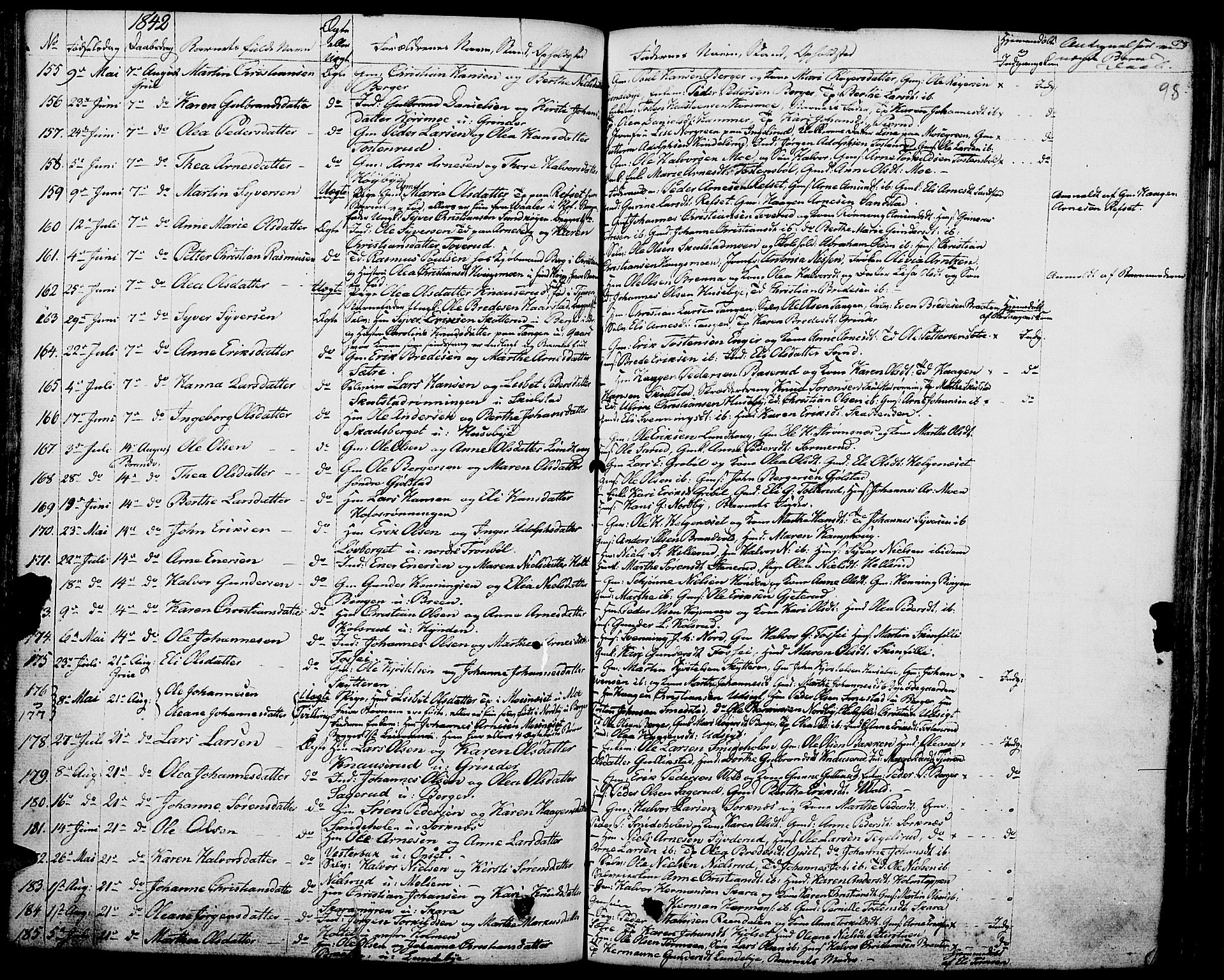 Grue prestekontor, AV/SAH-PREST-036/H/Ha/Haa/L0007: Parish register (official) no. 7, 1830-1847, p. 98