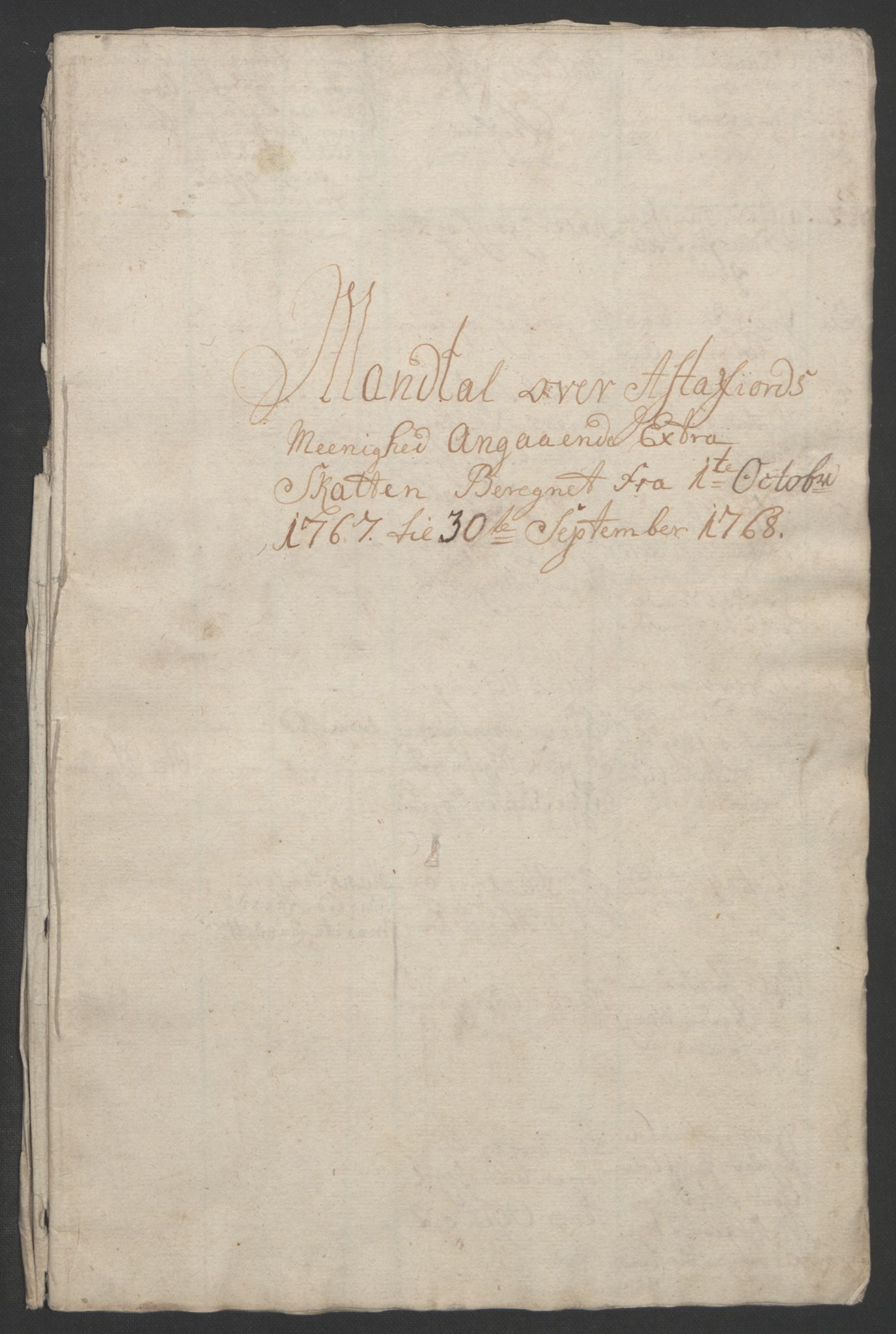 Rentekammeret inntil 1814, Realistisk ordnet avdeling, RA/EA-4070/Ol/L0022b: [Gg 10]: Ekstraskatten, 23.09.1762. Senja og Troms, 1765-1768, p. 282