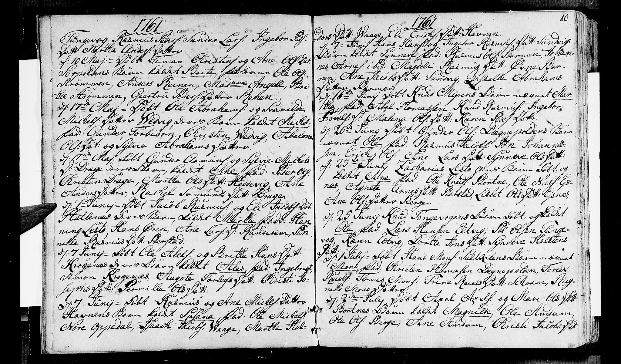 Selje sokneprestembete, AV/SAB-A-99938/H/Ha/Haa/Haaa: Parish register (official) no. A 5, 1760-1782, p. 10