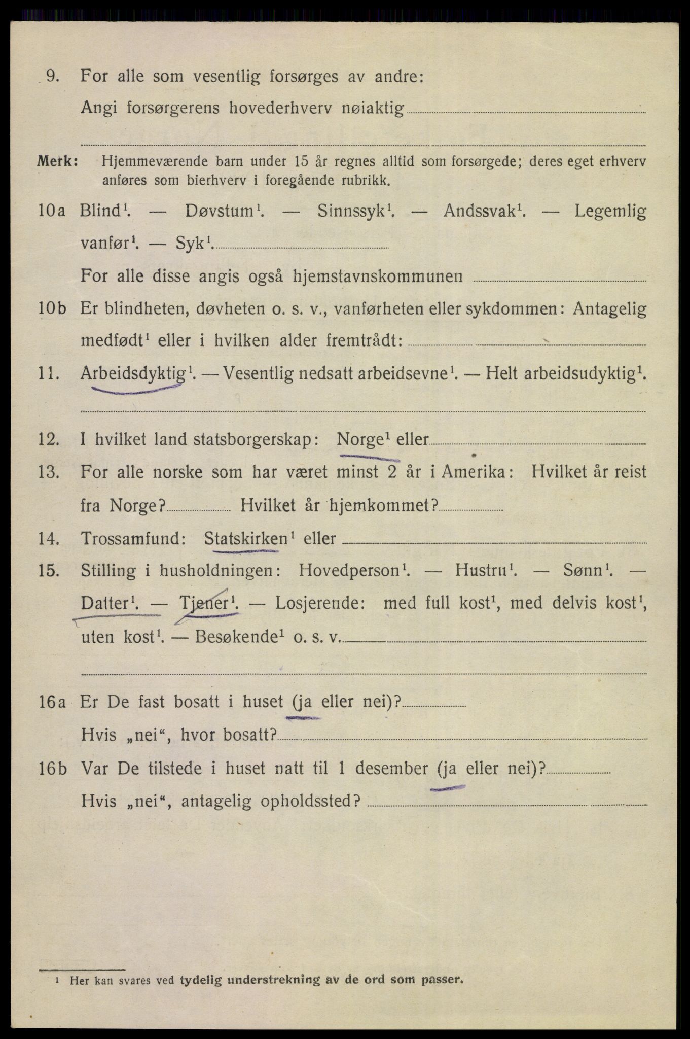 SAKO, 1920 census for Kongsberg, 1920, p. 14475