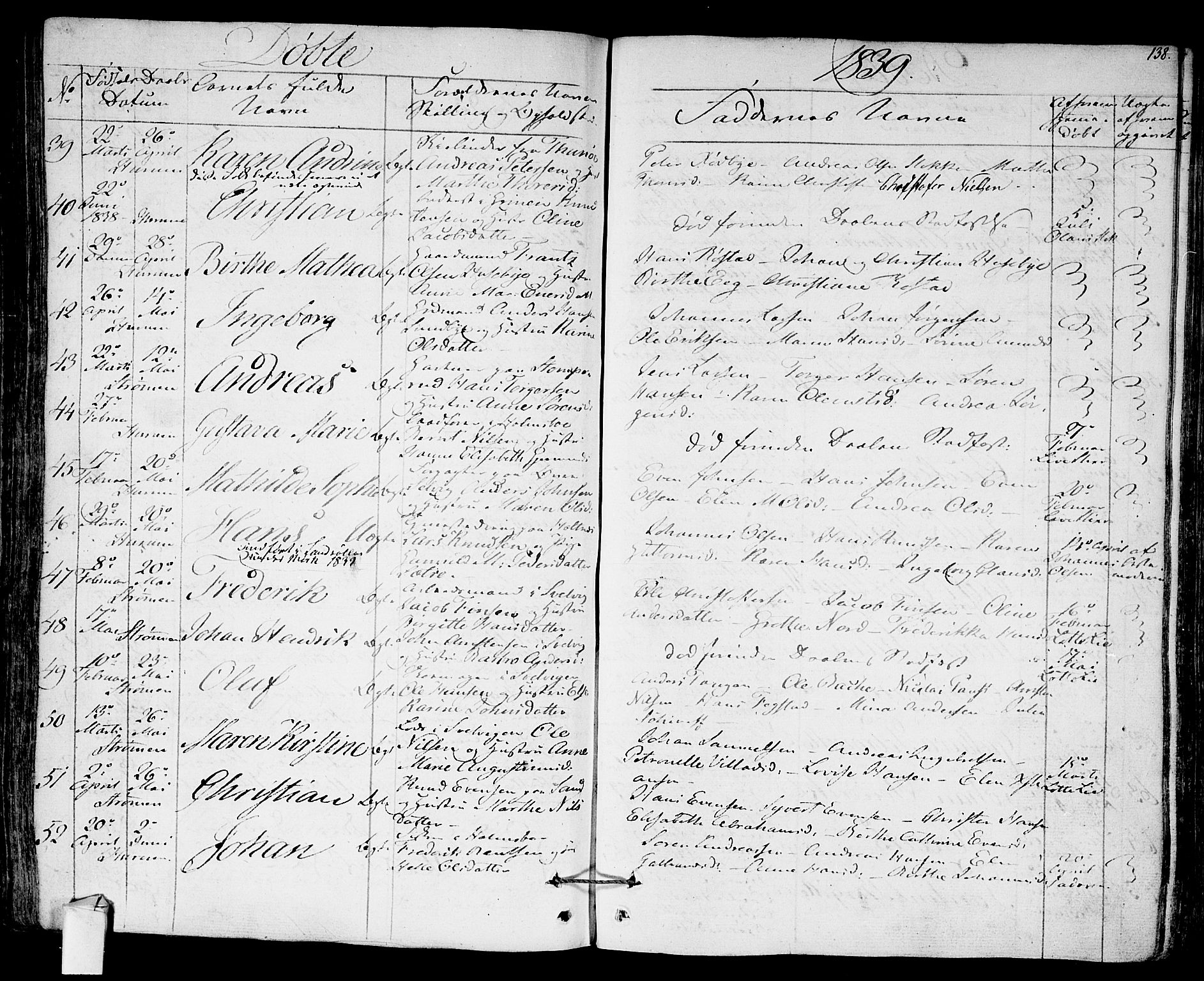 Hurum kirkebøker, AV/SAKO-A-229/F/Fa/L0010: Parish register (official) no. 10, 1827-1846, p. 138