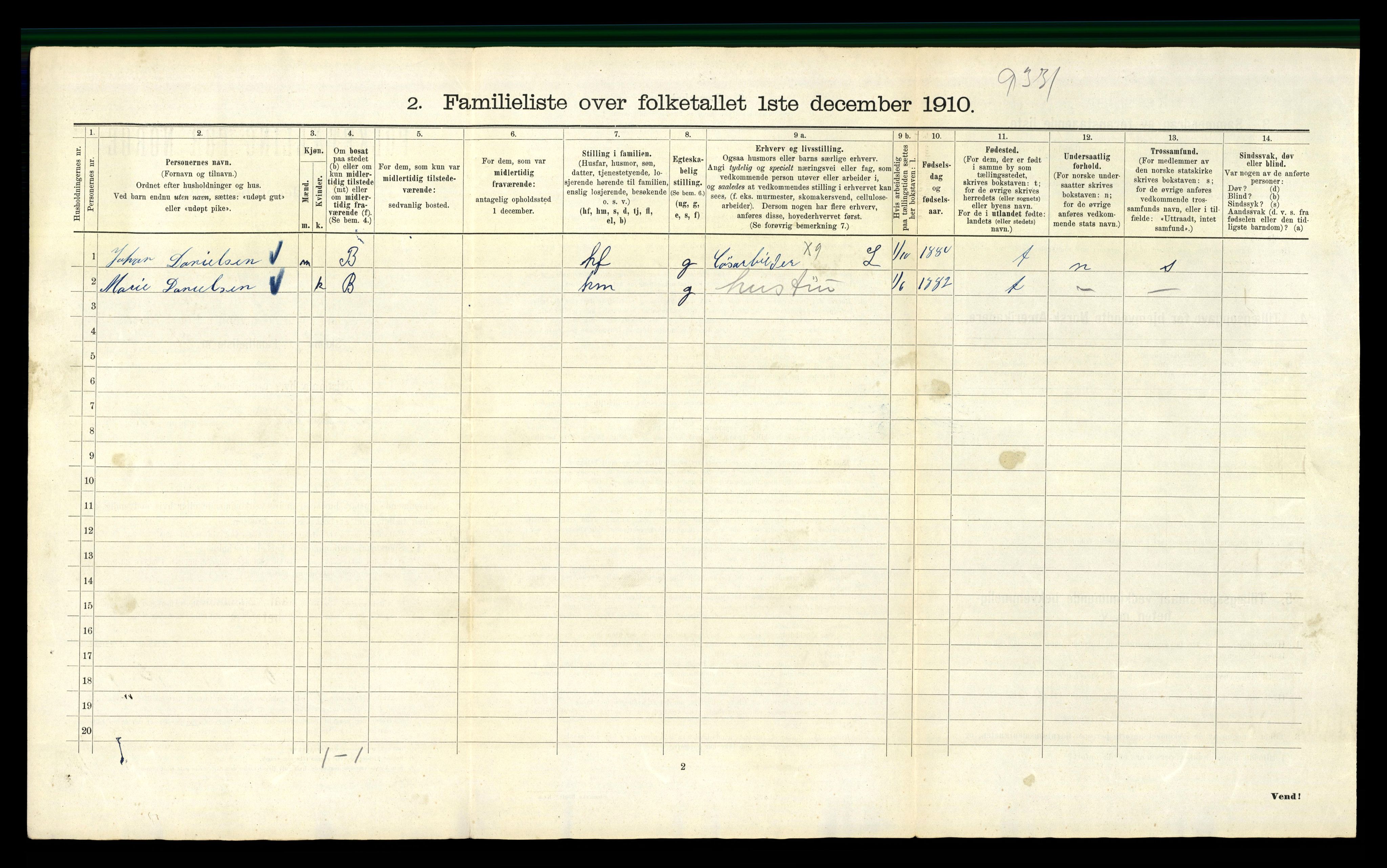 RA, 1910 census for Kristiania, 1910, p. 73136