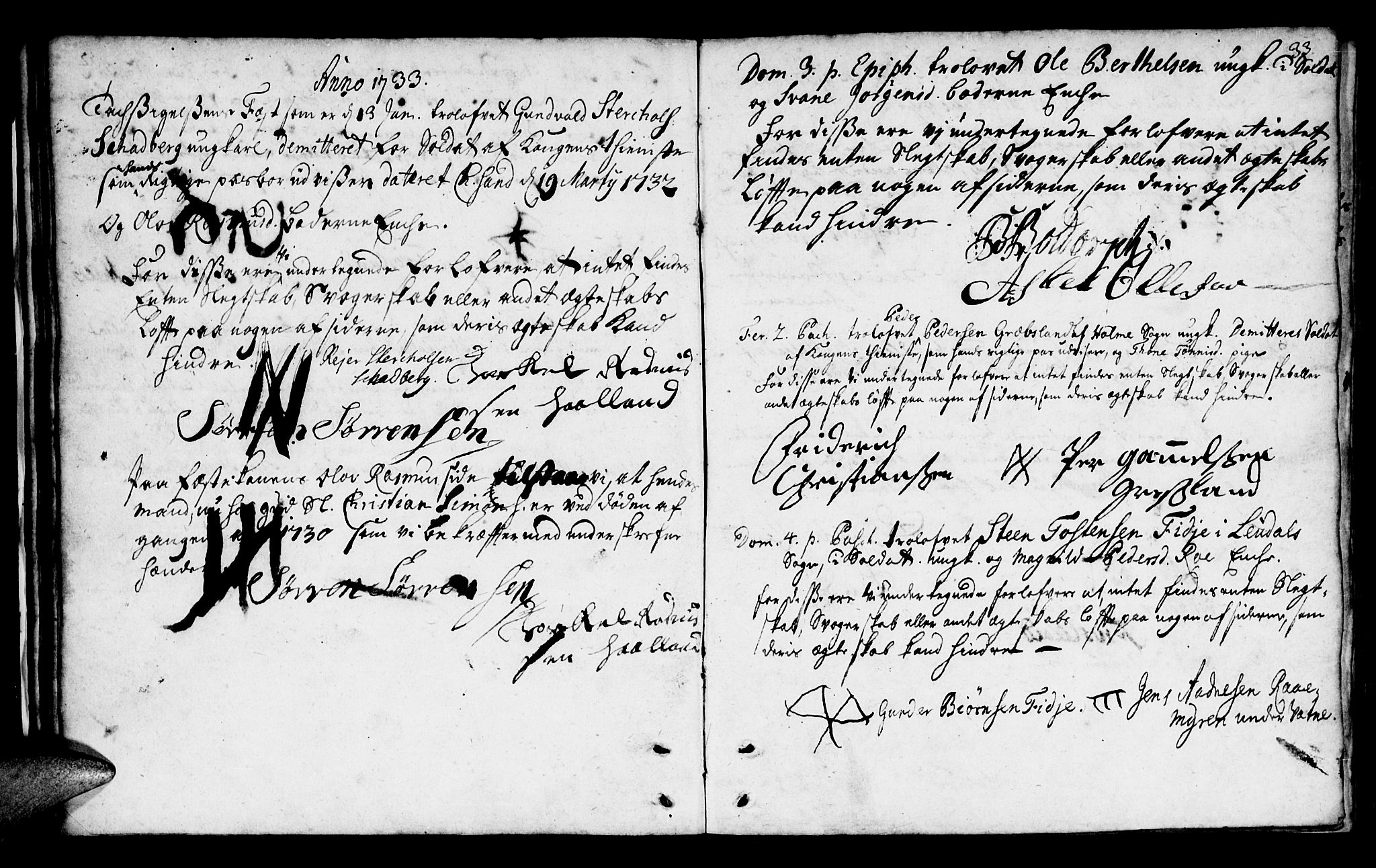 Mandal sokneprestkontor, AV/SAK-1111-0030/F/Fa/Faa/L0002: Parish register (official) no. A 2, 1720-1754, p. 33