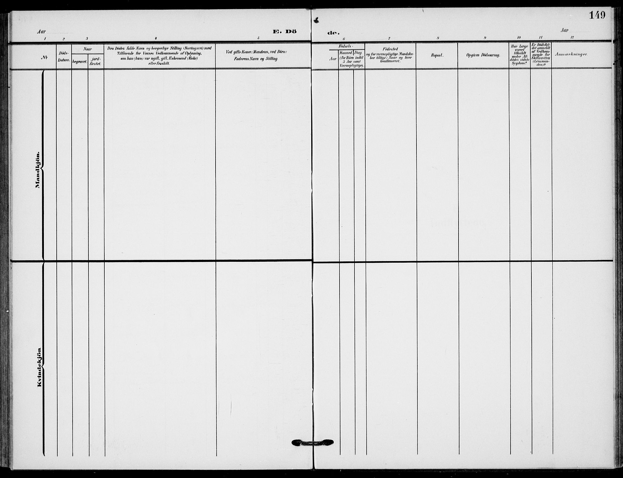 Hole kirkebøker, AV/SAKO-A-228/F/Fb/L0003: Parish register (official) no. II 3, 1906-1916, p. 149