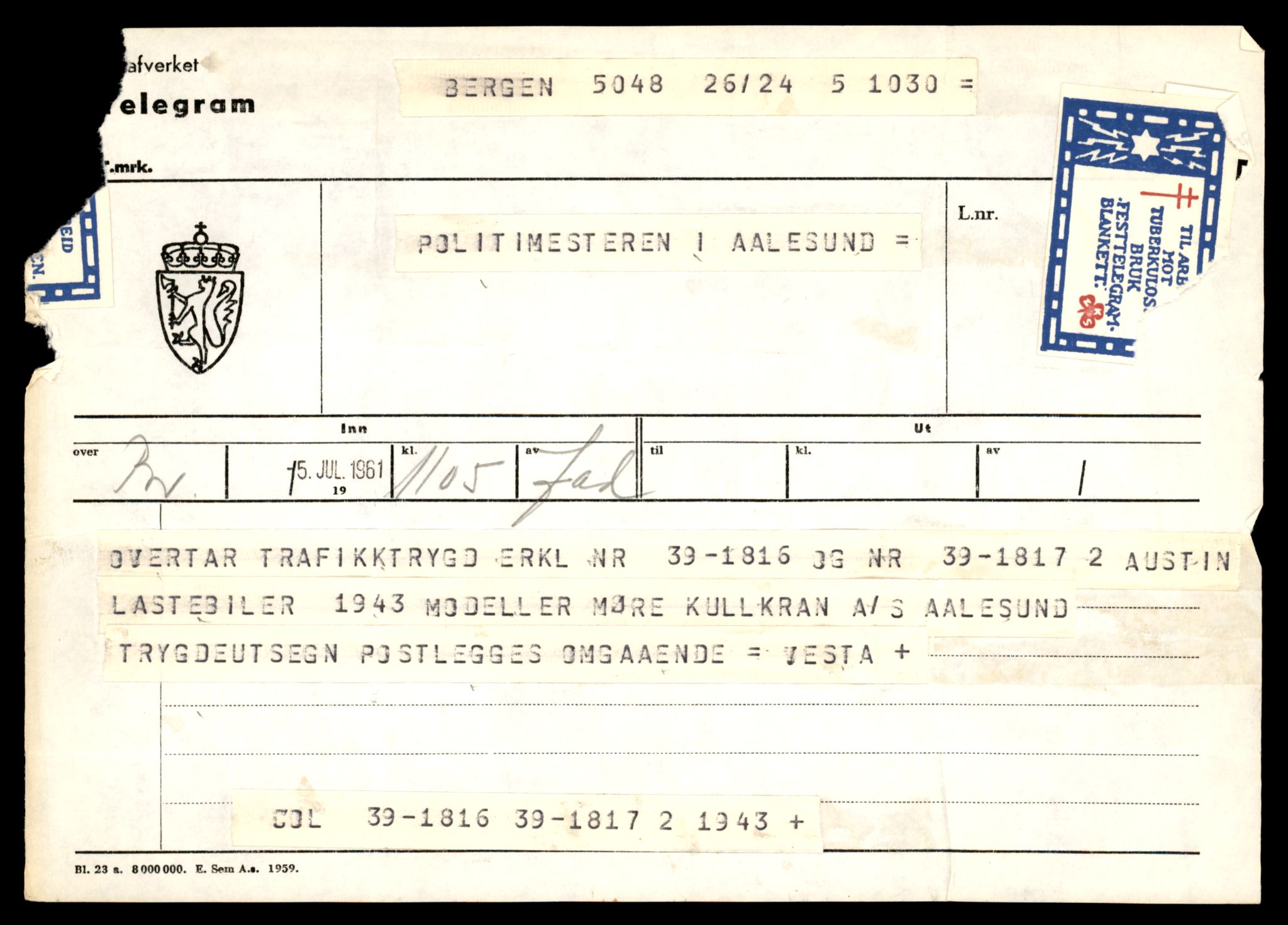 Møre og Romsdal vegkontor - Ålesund trafikkstasjon, AV/SAT-A-4099/F/Fe/L0036: Registreringskort for kjøretøy T 12831 - T 13030, 1927-1998, p. 405