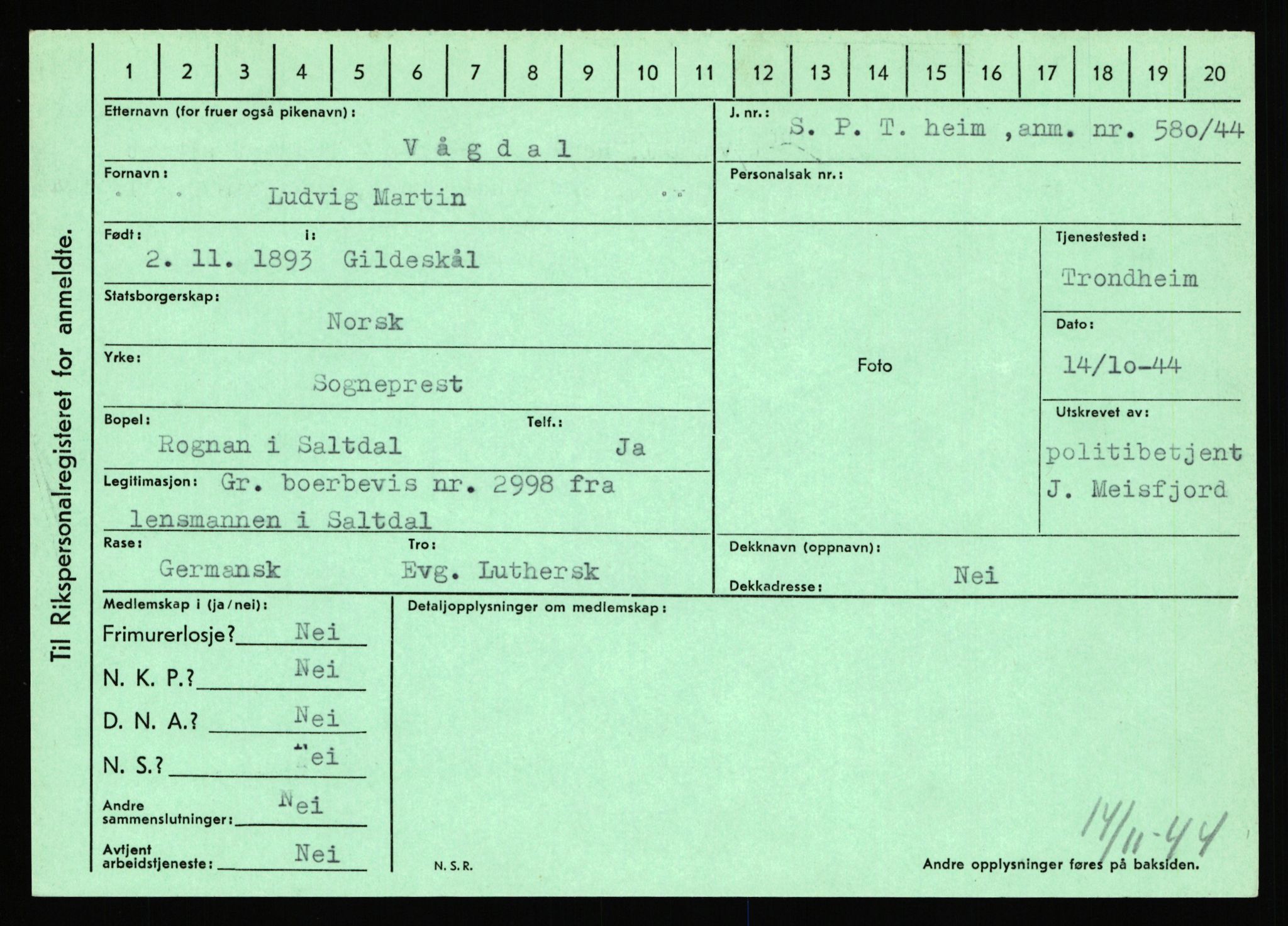 Statspolitiet - Hovedkontoret / Osloavdelingen, AV/RA-S-1329/C/Ca/L0016: Uberg - Øystese, 1943-1945, p. 431