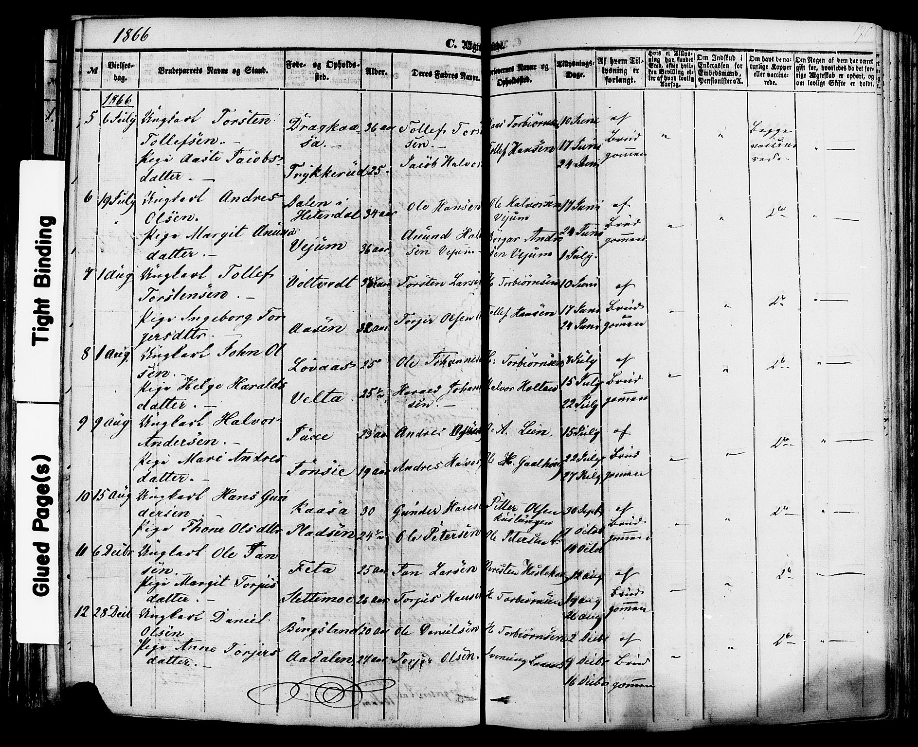 Sauherad kirkebøker, AV/SAKO-A-298/F/Fa/L0007: Parish register (official) no. I 7, 1851-1873, p. 170