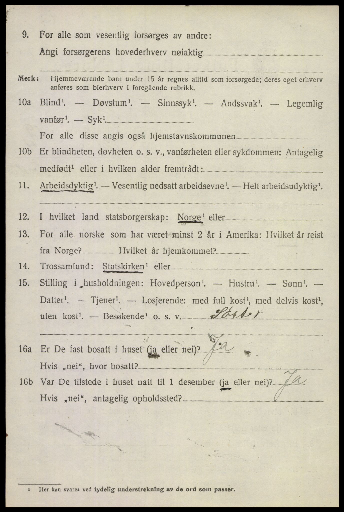 SAKO, 1920 census for Andebu, 1920, p. 6295