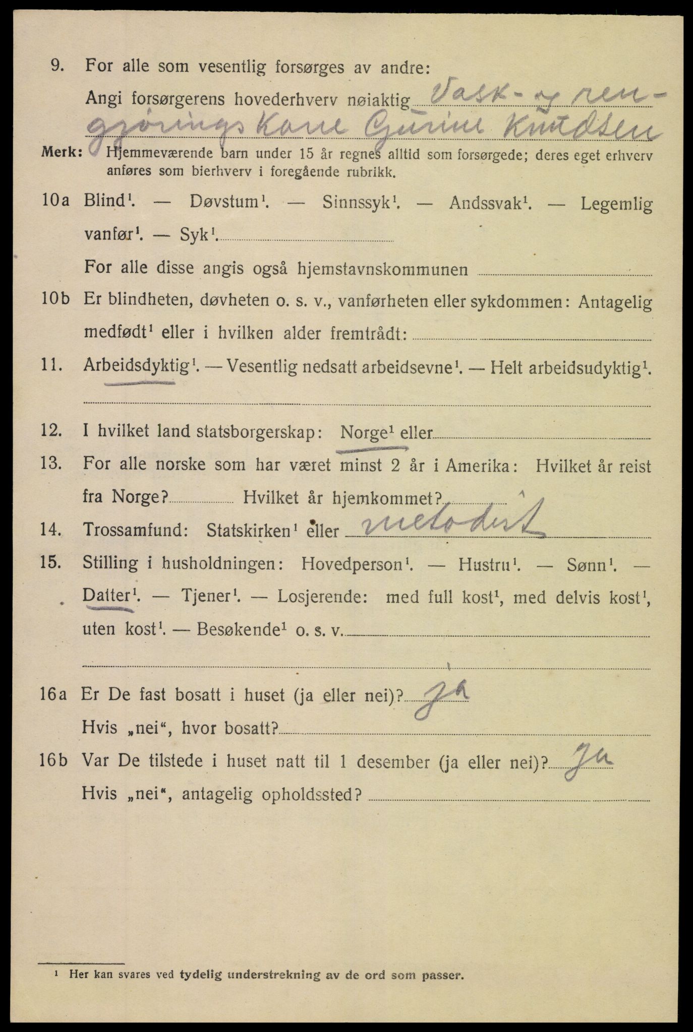 SAK, 1920 census for Arendal, 1920, p. 20263