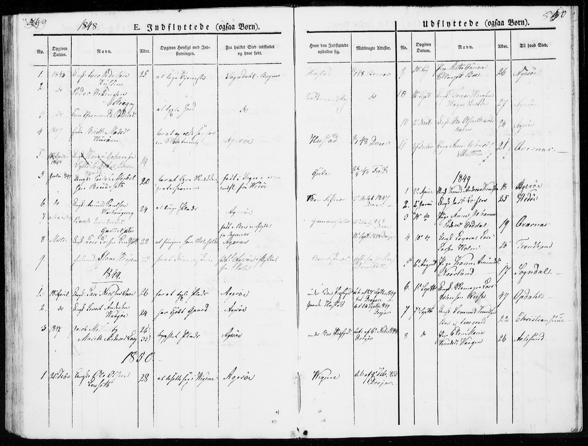 Ministerialprotokoller, klokkerbøker og fødselsregistre - Møre og Romsdal, SAT/A-1454/566/L0766: Parish register (official) no. 566A05, 1842-1851, p. 549-550