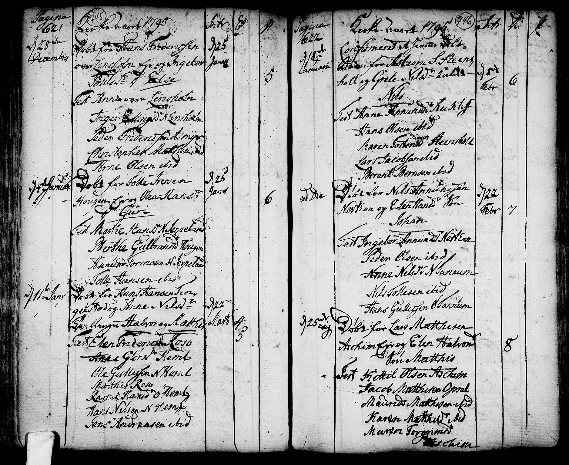 Lardal kirkebøker, SAKO/A-350/F/Fa/L0003: Parish register (official) no. I 3, 1733-1815, p. 745-746
