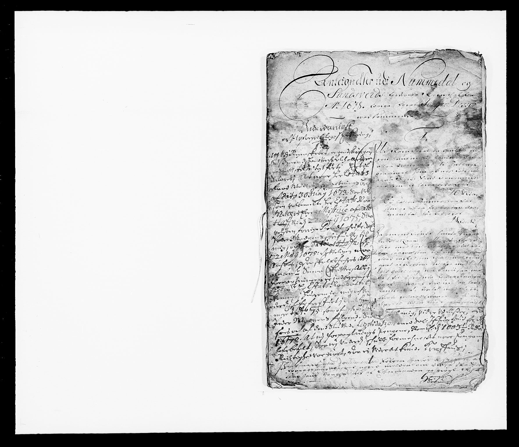 Rentekammeret inntil 1814, Reviderte regnskaper, Fogderegnskap, AV/RA-EA-4092/R24/L1569: Fogderegnskap Numedal og Sandsvær, 1679-1686, p. 18