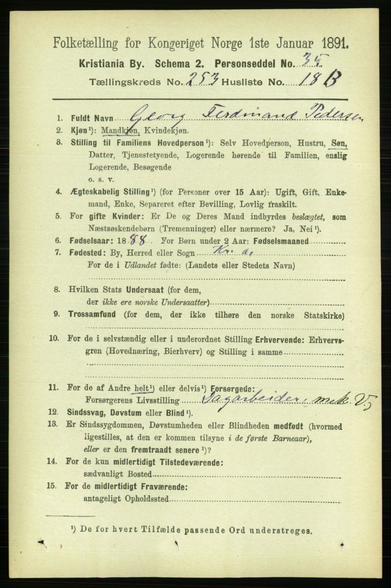 RA, 1891 census for 0301 Kristiania, 1891, p. 154231