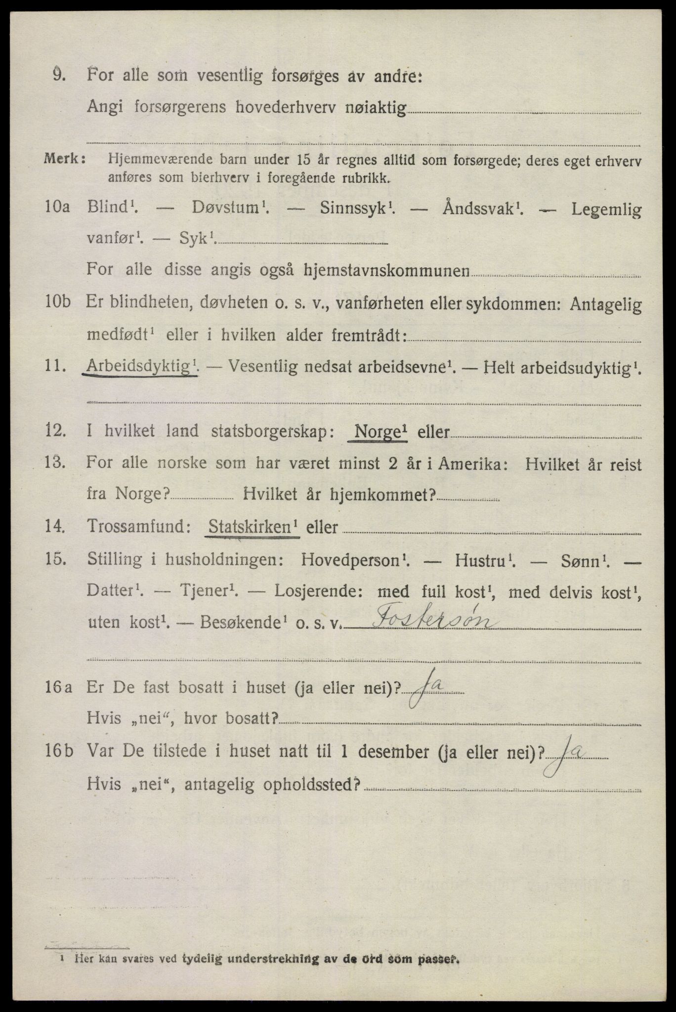 SAKO, 1920 census for Våle, 1920, p. 5499