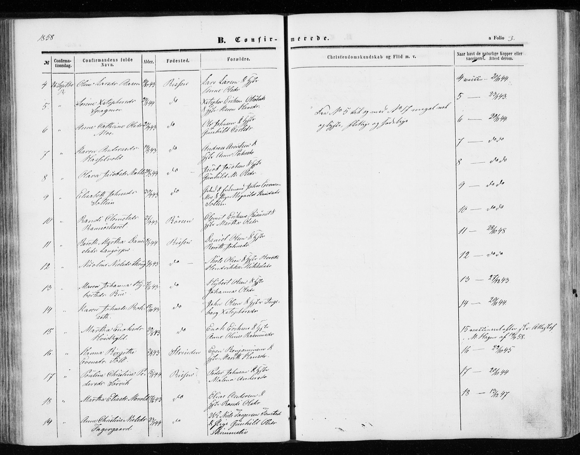 Ministerialprotokoller, klokkerbøker og fødselsregistre - Sør-Trøndelag, AV/SAT-A-1456/646/L0612: Parish register (official) no. 646A10, 1858-1869, p. 3