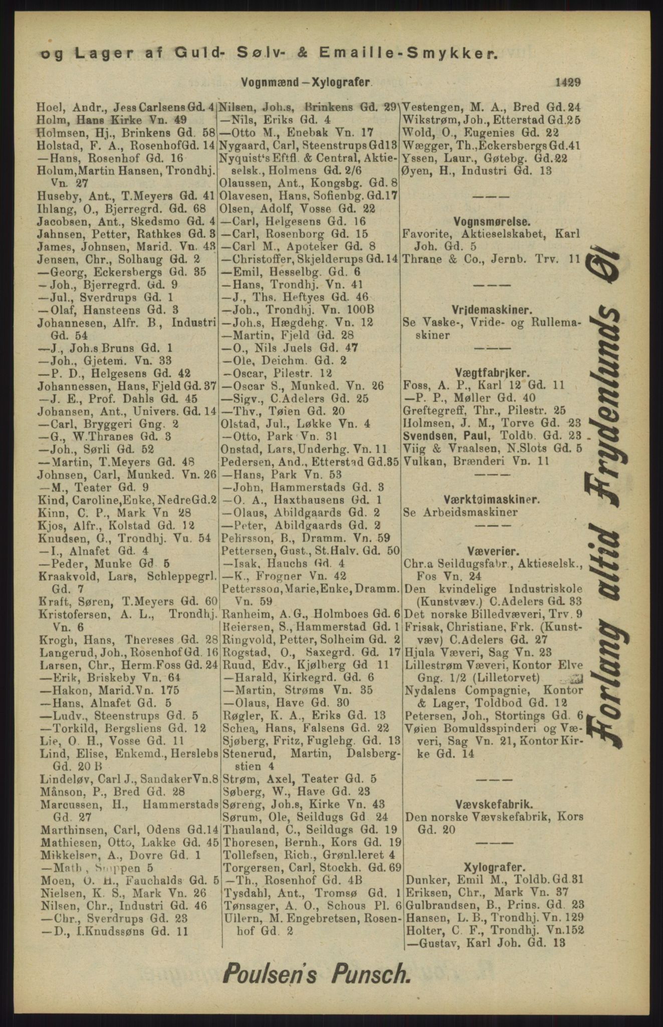 Kristiania/Oslo adressebok, PUBL/-, 1904, p. 1429
