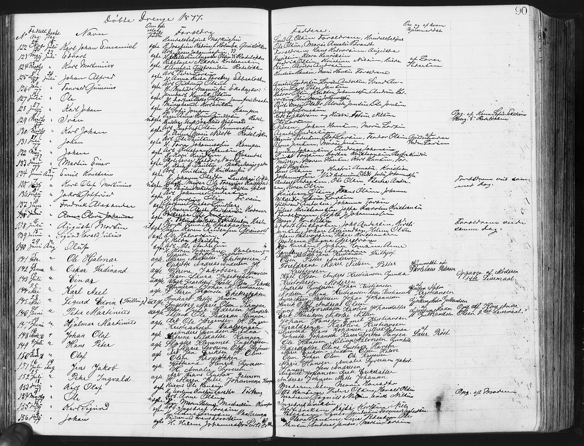 Østre Aker prestekontor Kirkebøker, AV/SAO-A-10840/G/Ga/L0003: Parish register (copy) no. I 3, 1868-1913, p. 90