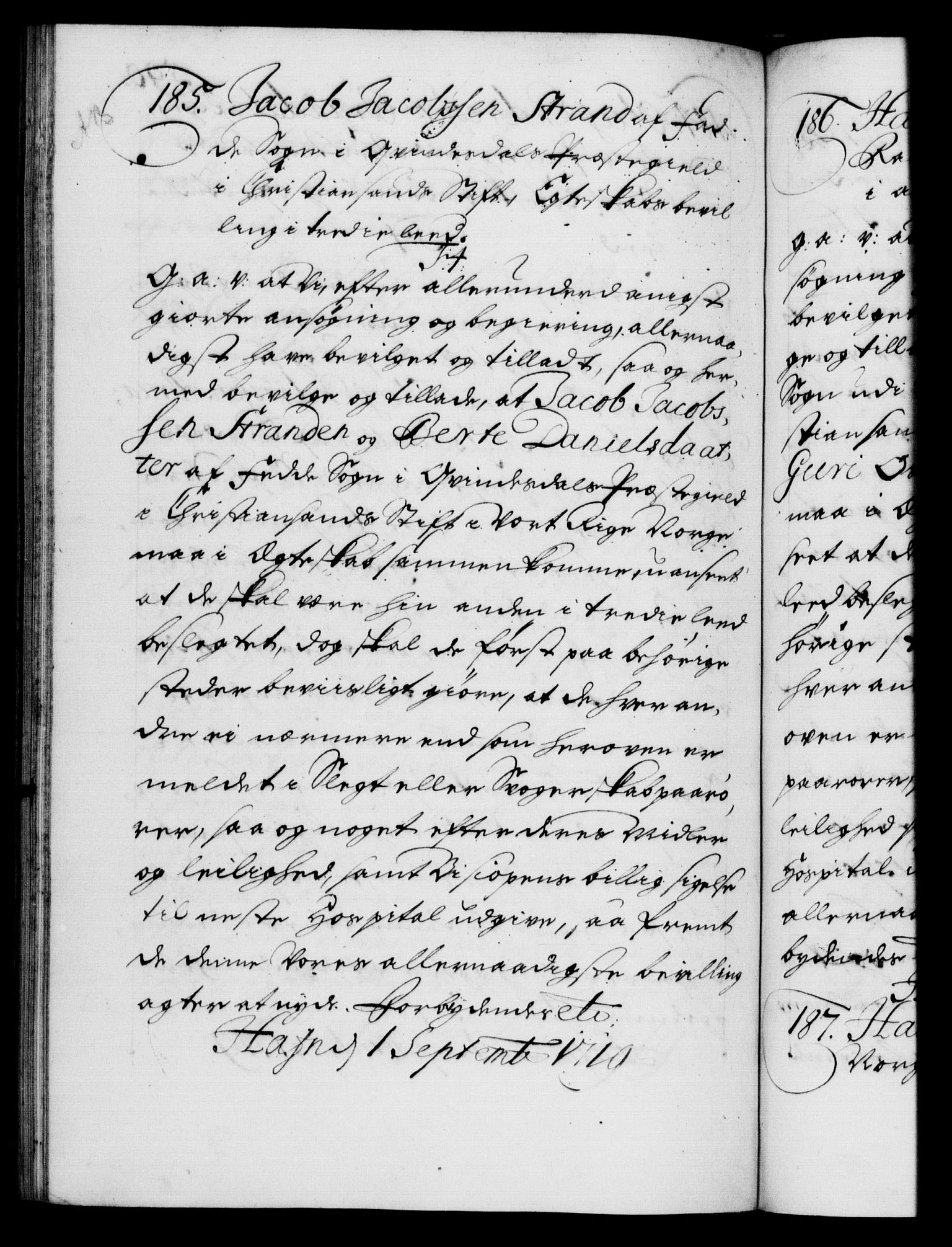 Danske Kanselli 1572-1799, AV/RA-EA-3023/F/Fc/Fca/Fcaa/L0022: Norske registre, 1716-1719, p. 590b