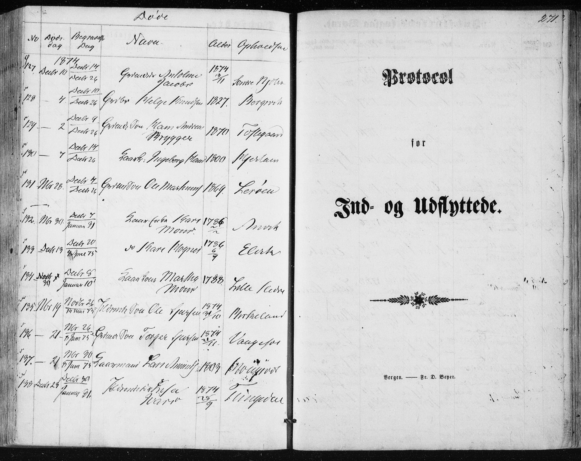 Lindås Sokneprestembete, AV/SAB-A-76701/H/Haa/Haaa/L0016: Parish register (official) no. A 16, 1863-1875, p. 271