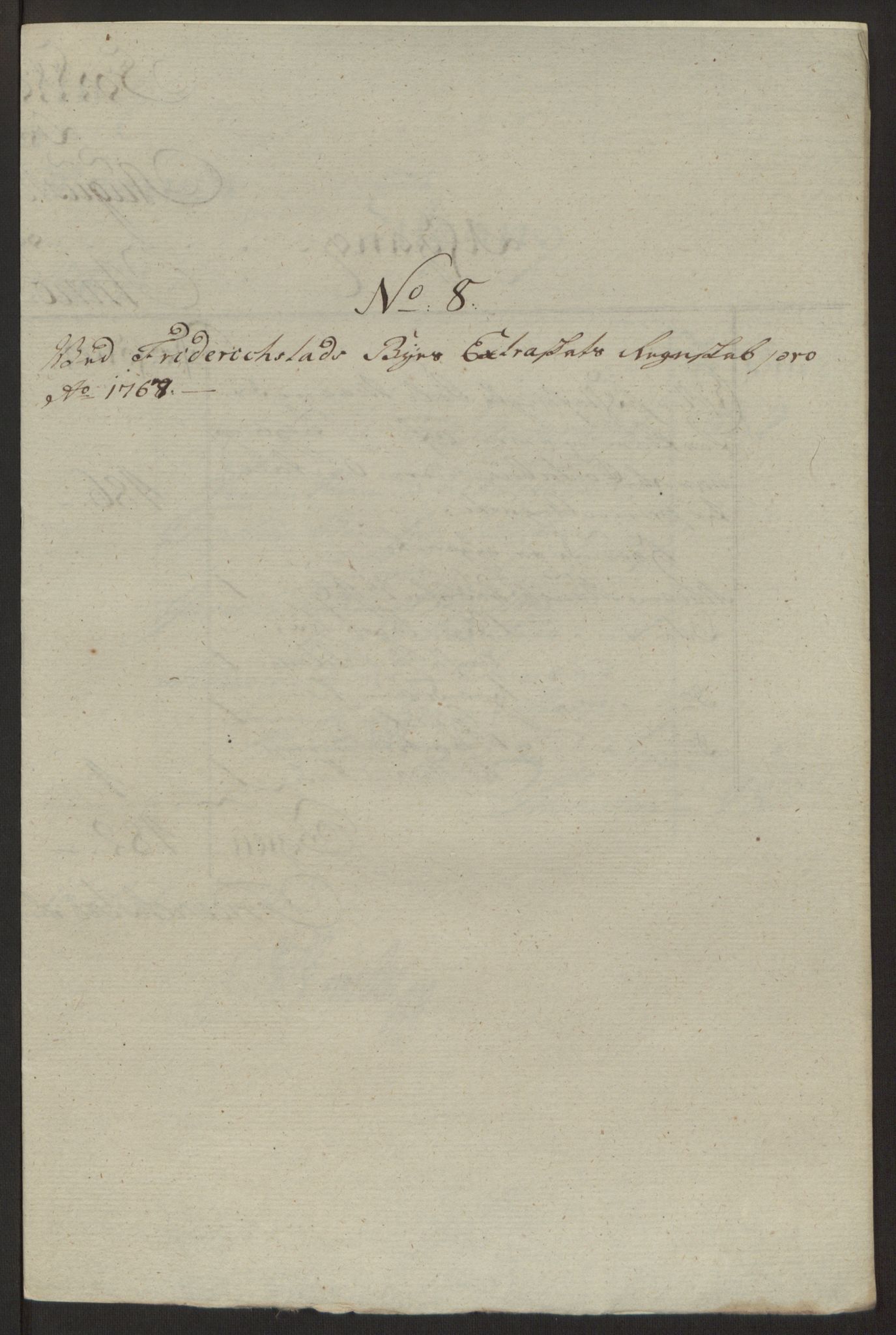 Rentekammeret inntil 1814, Reviderte regnskaper, Byregnskaper, AV/RA-EA-4066/R/Rb/L0029/0001: [B3] Kontribusjonsregnskap / Ekstraskatt, 1762-1772, p. 260