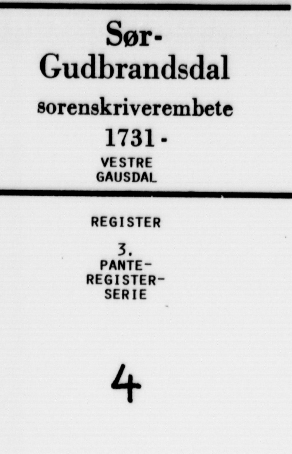 Sør-Gudbrandsdal tingrett, SAH/TING-004/H/Ha/Hal/L0004: Mortgage register no. 4