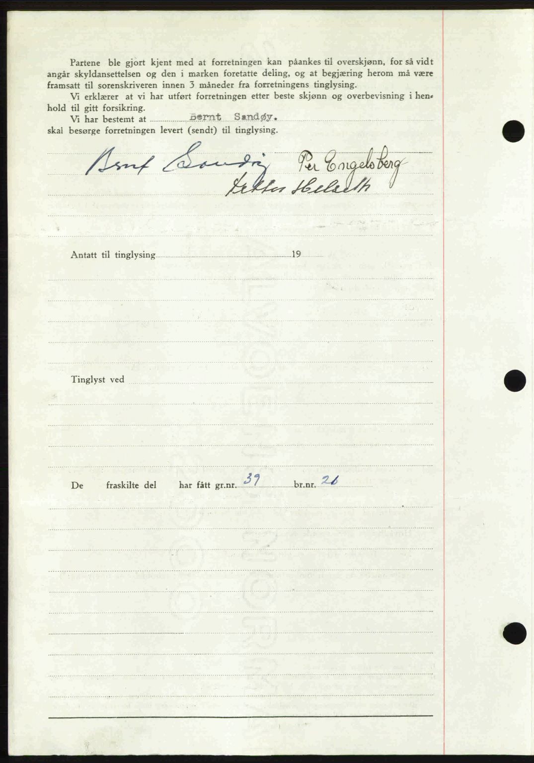 Romsdal sorenskriveri, AV/SAT-A-4149/1/2/2C: Mortgage book no. A27, 1948-1948, Diary no: : 2489/1948