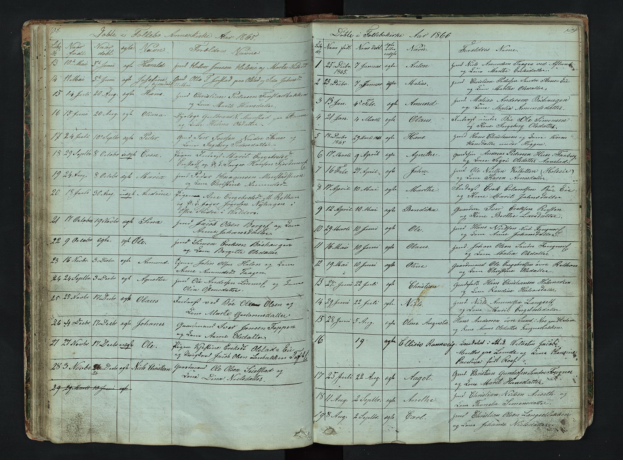 Gausdal prestekontor, AV/SAH-PREST-090/H/Ha/Hab/L0006: Parish register (copy) no. 6, 1846-1893, p. 108-109