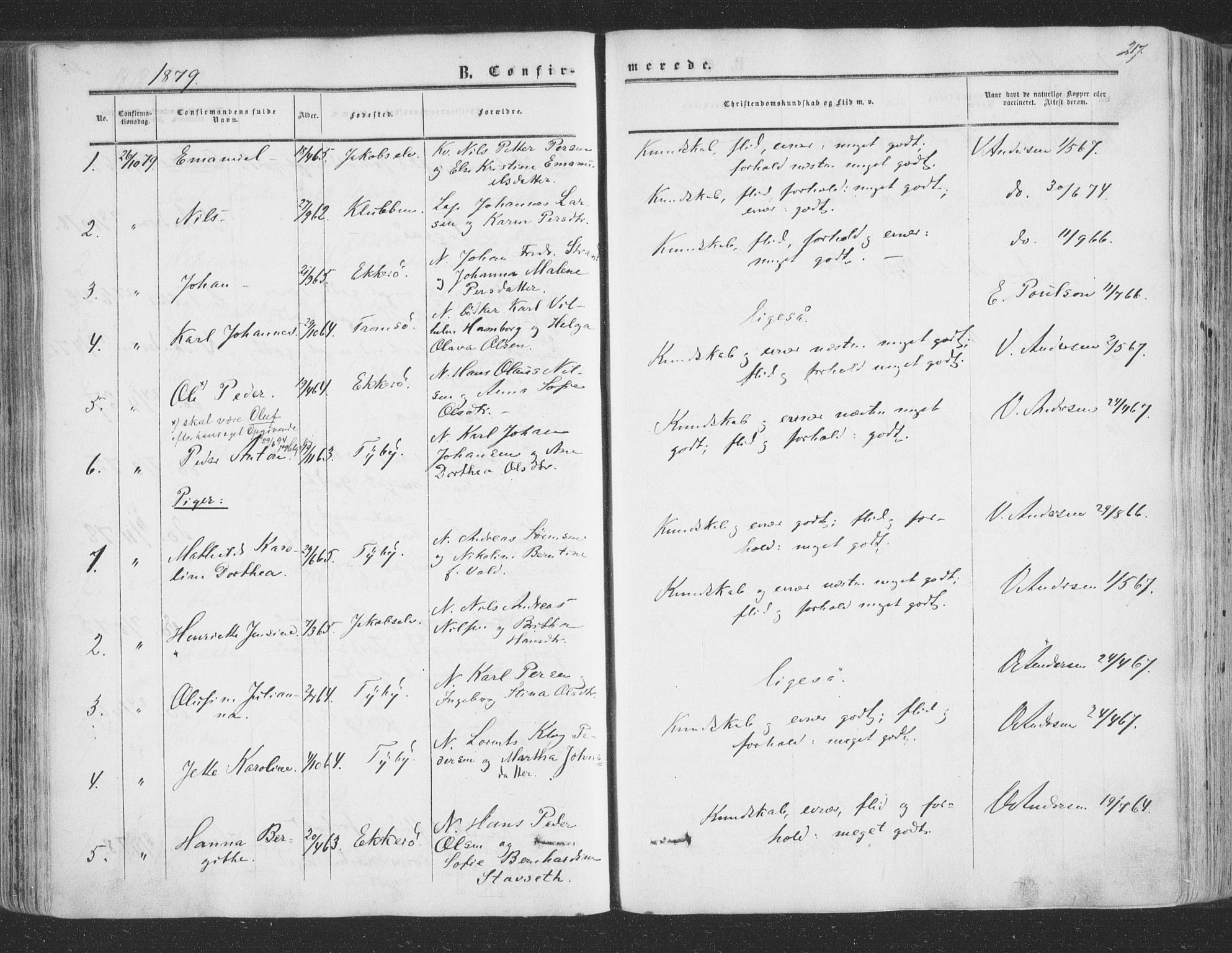 Vadsø sokneprestkontor, SATØ/S-1325/H/Ha/L0004kirke: Parish register (official) no. 4, 1854-1880, p. 217