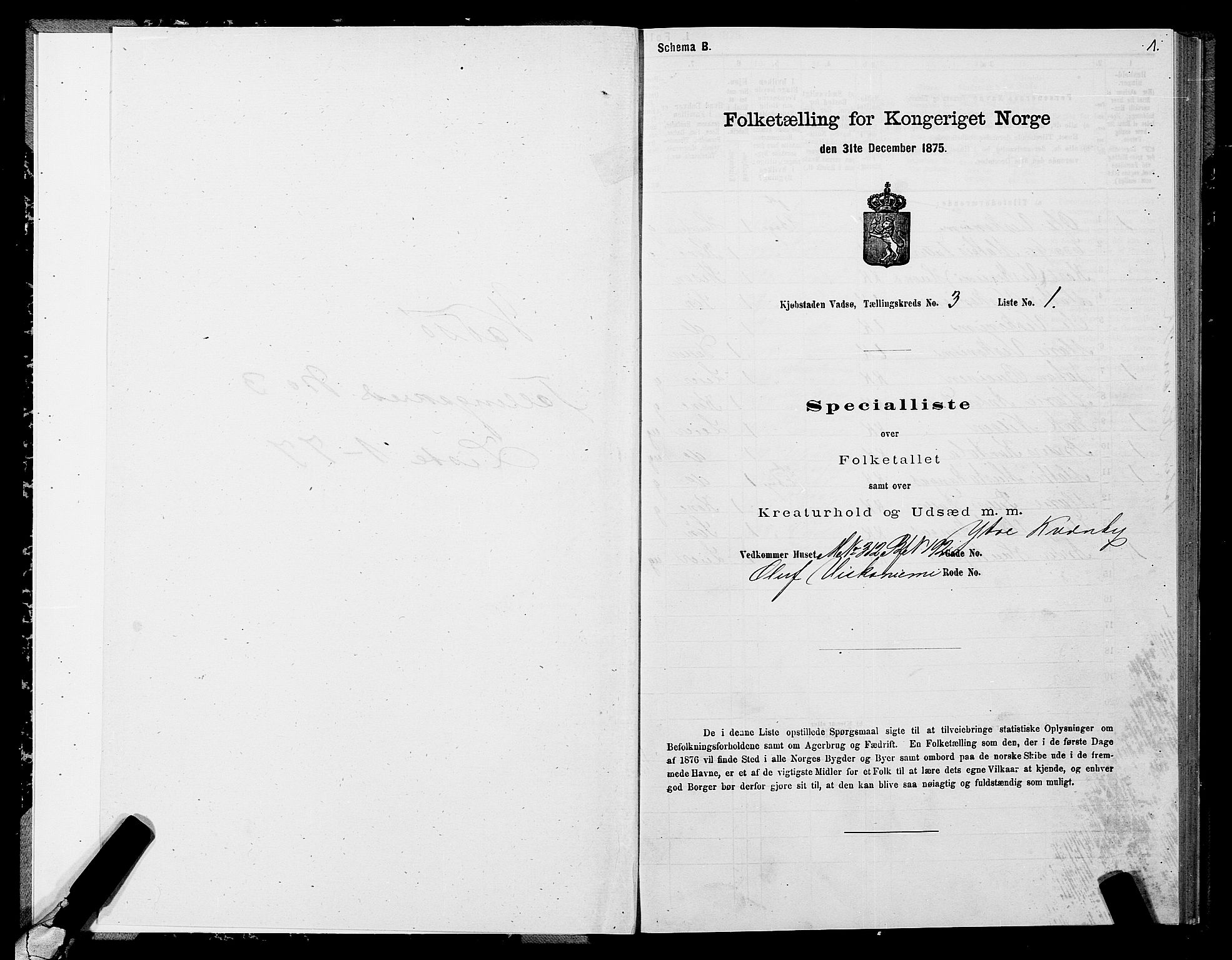 SATØ, 1875 census for 2003B Vadsø/Vadsø, 1875, p. 2001