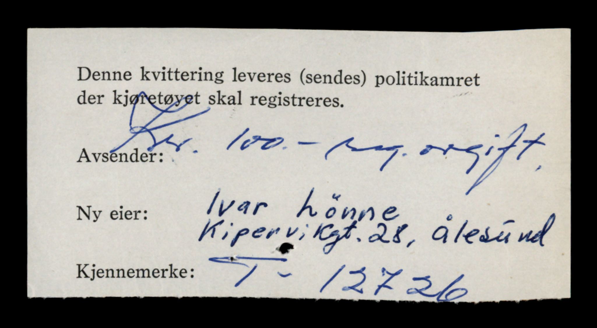 Møre og Romsdal vegkontor - Ålesund trafikkstasjon, AV/SAT-A-4099/F/Fe/L0035: Registreringskort for kjøretøy T 12653 - T 12829, 1927-1998, p. 1415