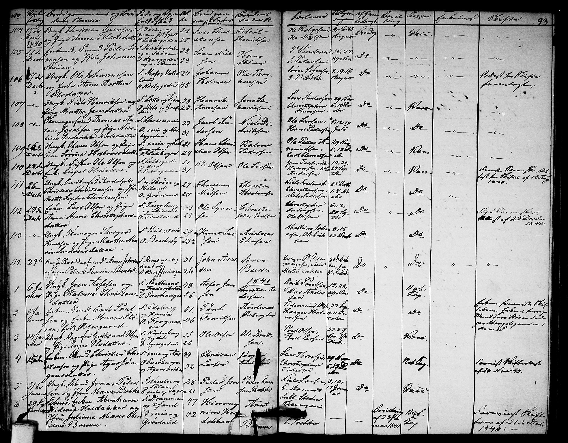 Aker prestekontor kirkebøker, SAO/A-10861/F/L0018: Parish register (official) no. 18, 1829-1853, p. 93
