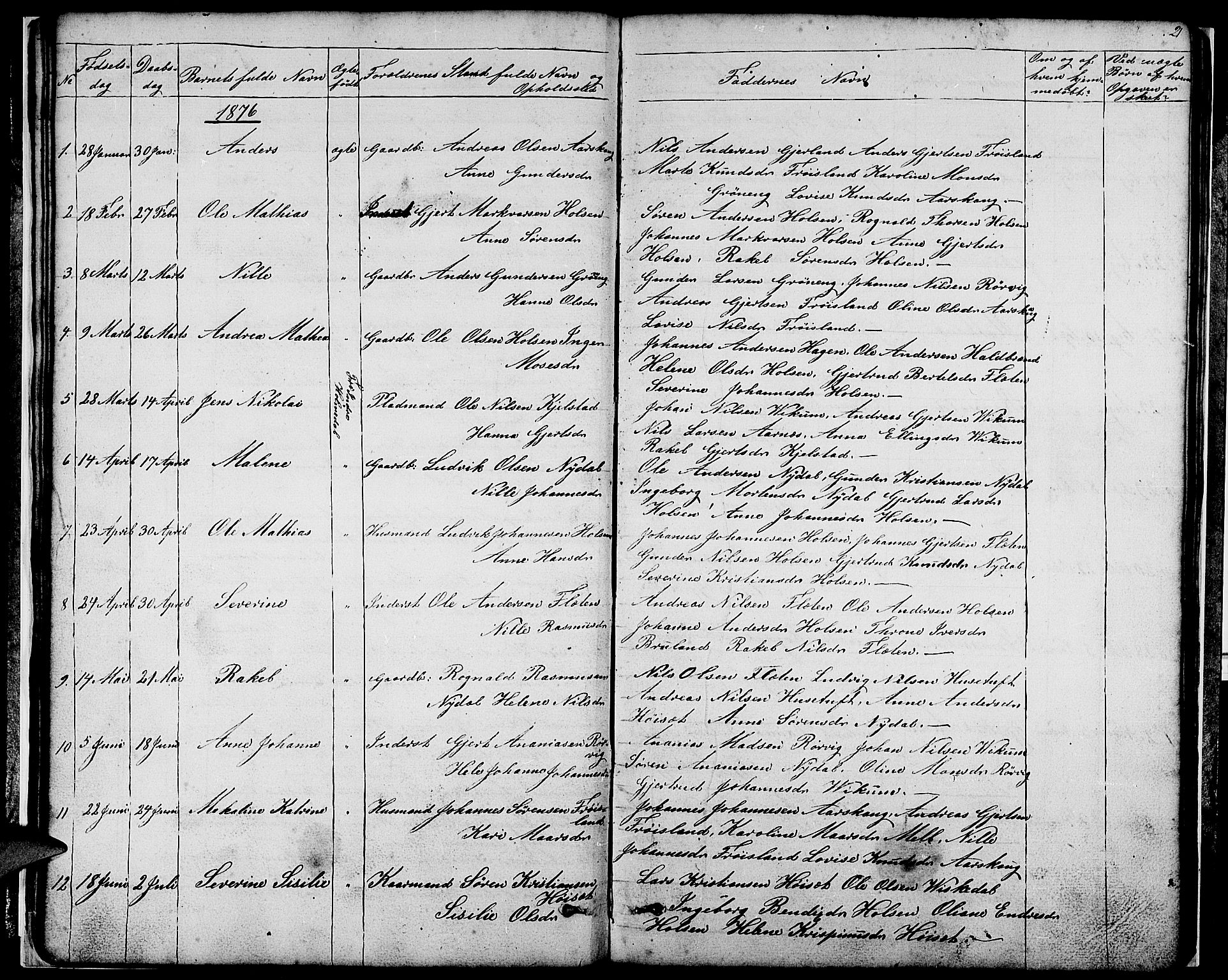 Førde sokneprestembete, SAB/A-79901/H/Hab/Habc/L0001: Parish register (copy) no. C 1, 1853-1880, p. 21