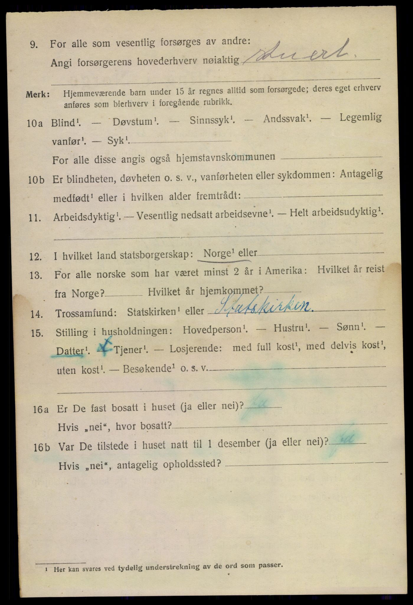 SAKO, 1920 census for Larvik, 1920, p. 18447