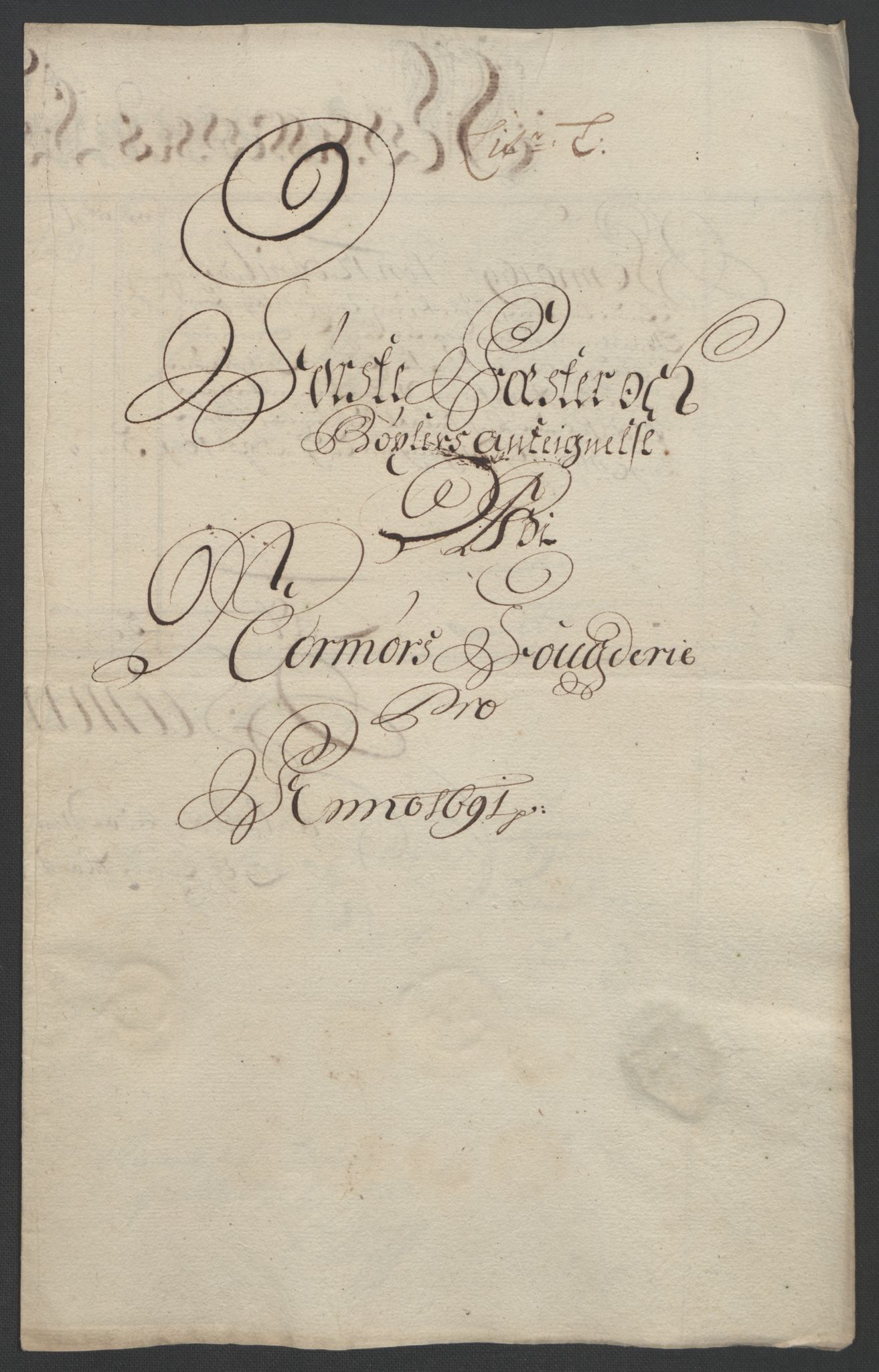 Rentekammeret inntil 1814, Reviderte regnskaper, Fogderegnskap, RA/EA-4092/R56/L3734: Fogderegnskap Nordmøre, 1690-1691, p. 389