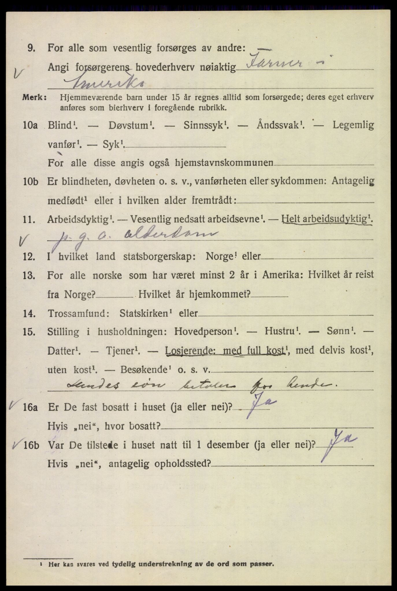 SAH, 1920 census for Brandval, 1920, p. 2131