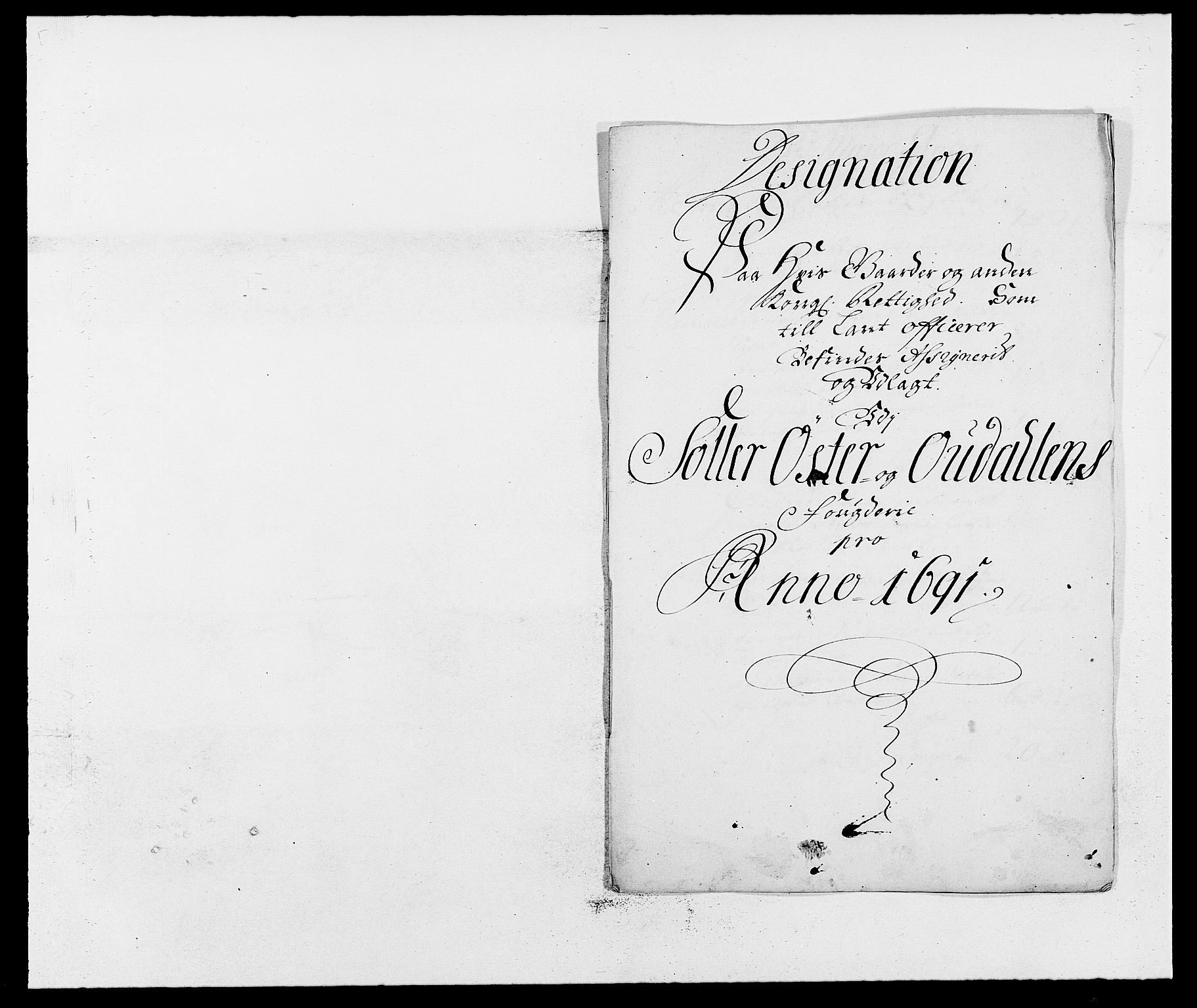 Rentekammeret inntil 1814, Reviderte regnskaper, Fogderegnskap, RA/EA-4092/R13/L0829: Fogderegnskap Solør, Odal og Østerdal, 1691, p. 35