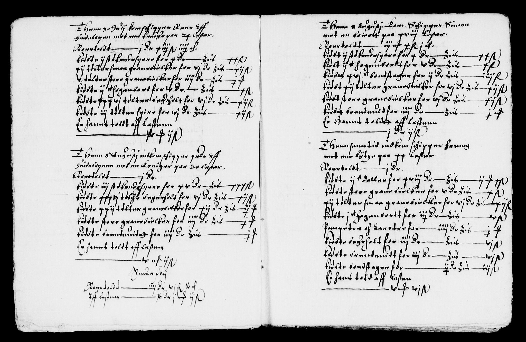 Rentekammeret inntil 1814, Reviderte regnskaper, Lensregnskaper, AV/RA-EA-5023/R/Rb/Rbo/L0001: Tønsberg len, 1584-1612