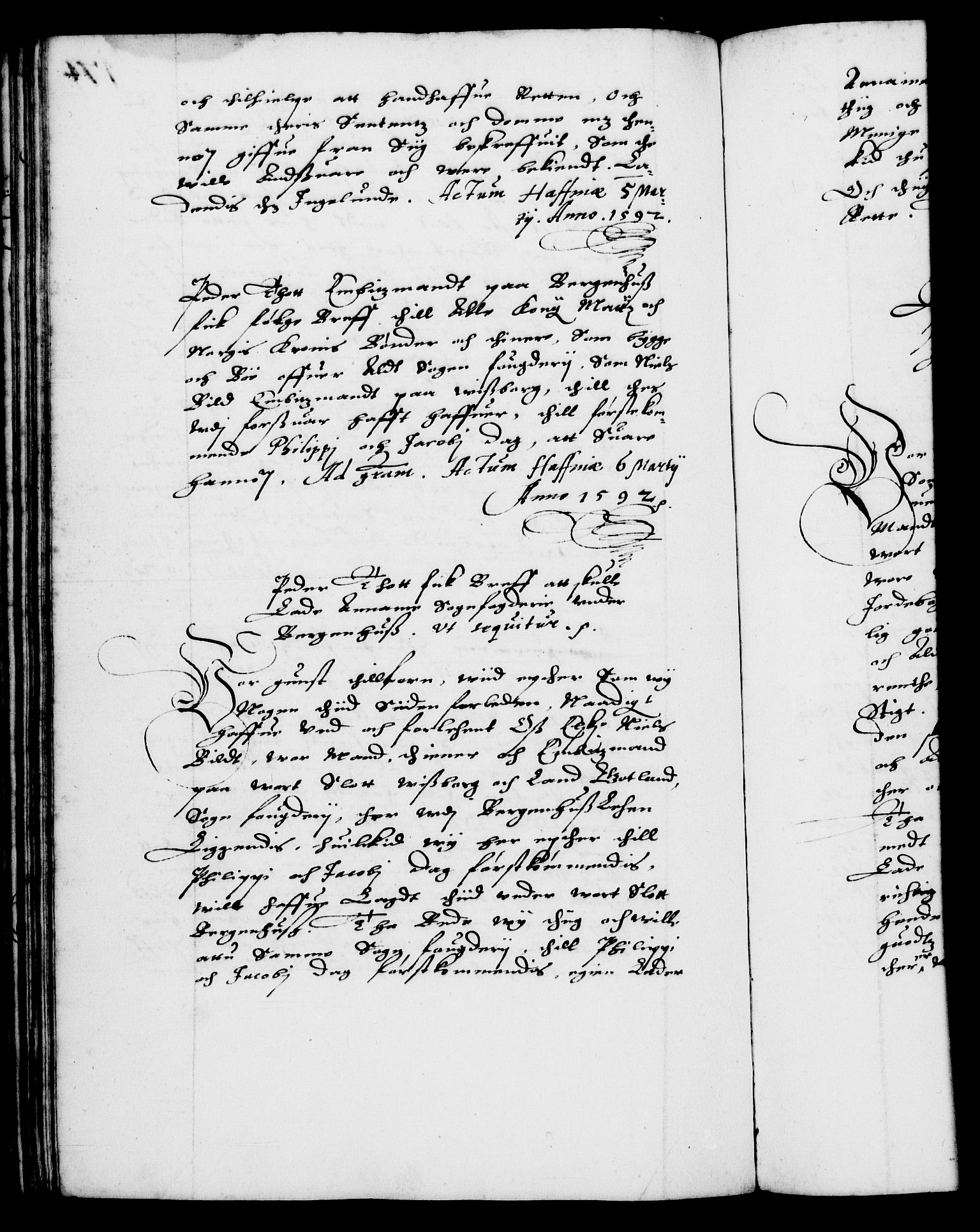 Danske Kanselli 1572-1799, AV/RA-EA-3023/F/Fc/Fca/Fcab/L0002: Norske tegnelser (mikrofilm), 1588-1596, p. 174b