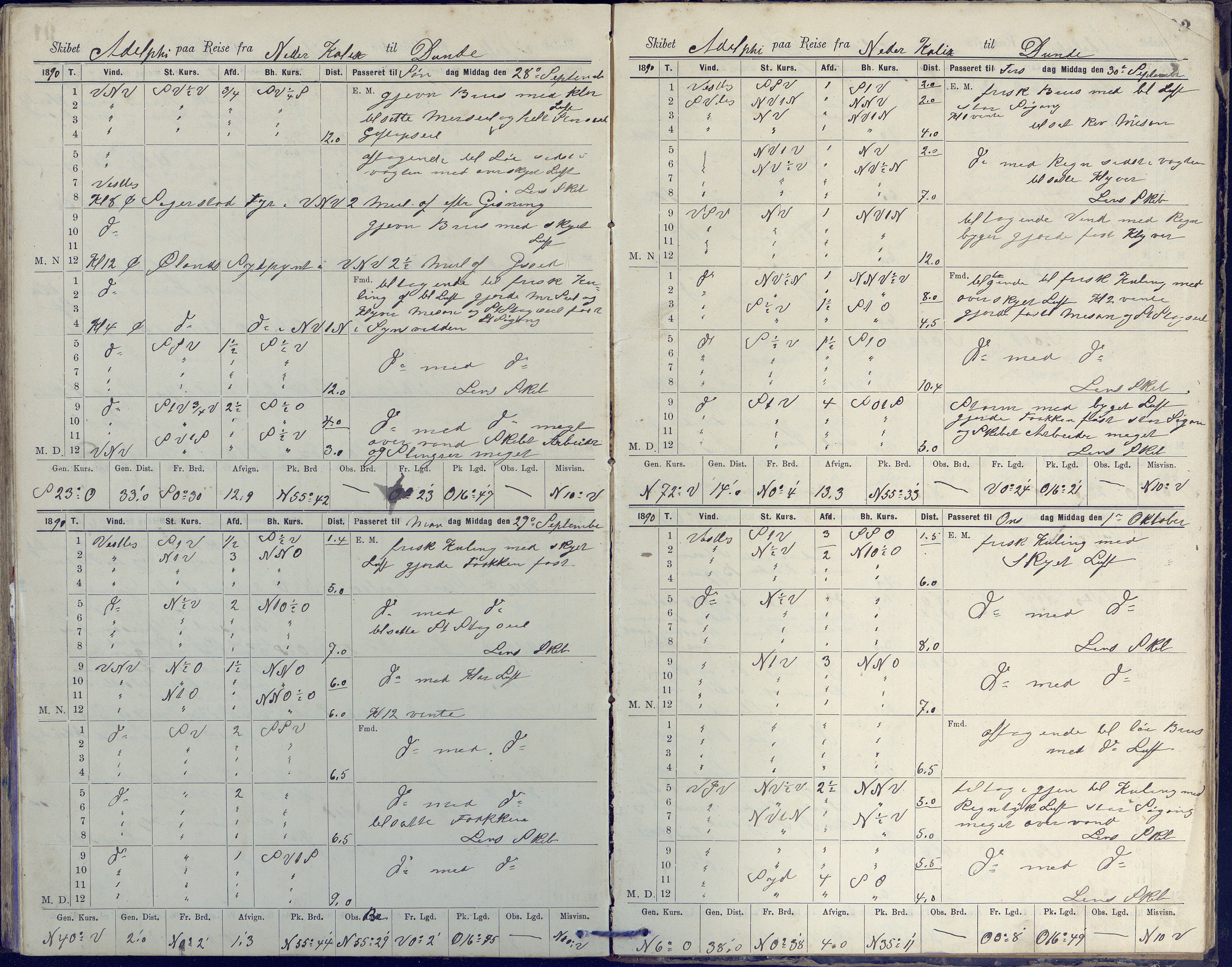 Fartøysarkivet, AAKS/PA-1934/F/L0002/0020: Flere fartøy (se mappenivå) / Adolphi (skonnert), 1888-1891, p. 92