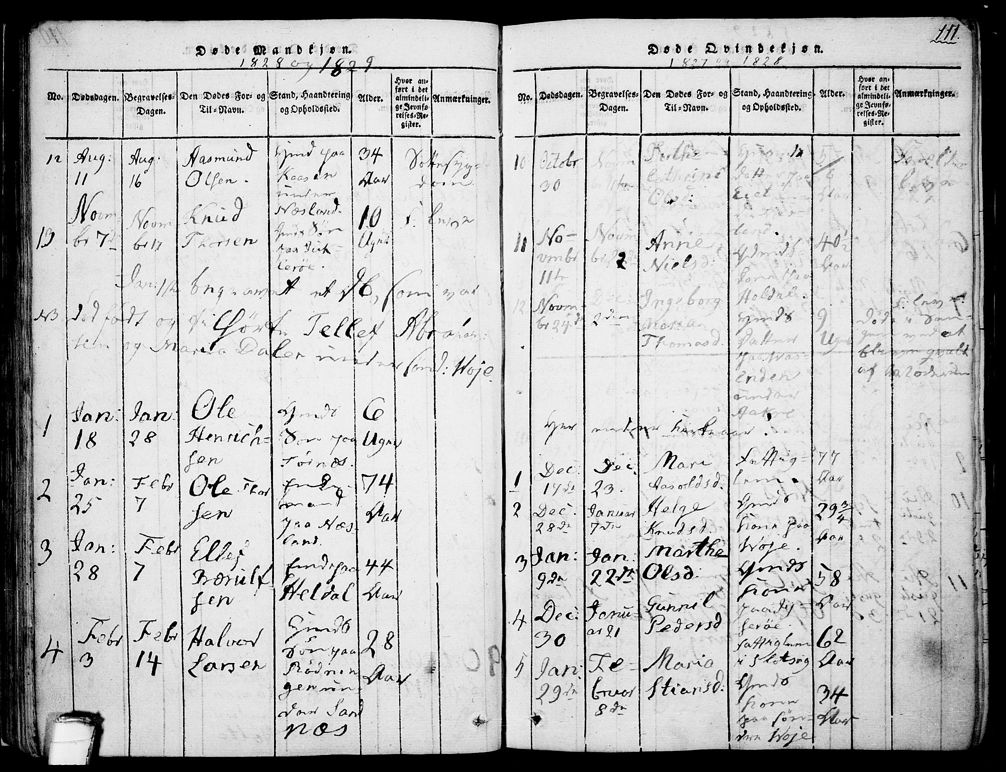Drangedal kirkebøker, SAKO/A-258/F/Fa/L0005: Parish register (official) no. 5 /1, 1814-1831, p. 111