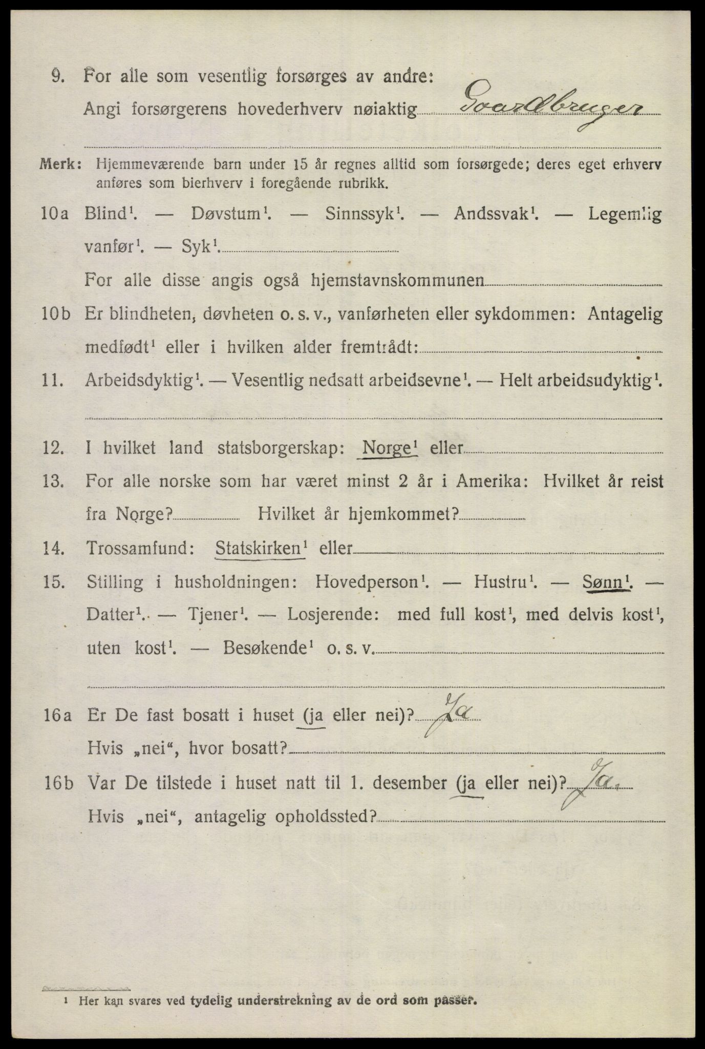 SAKO, 1920 census for Hemsedal, 1920, p. 1751