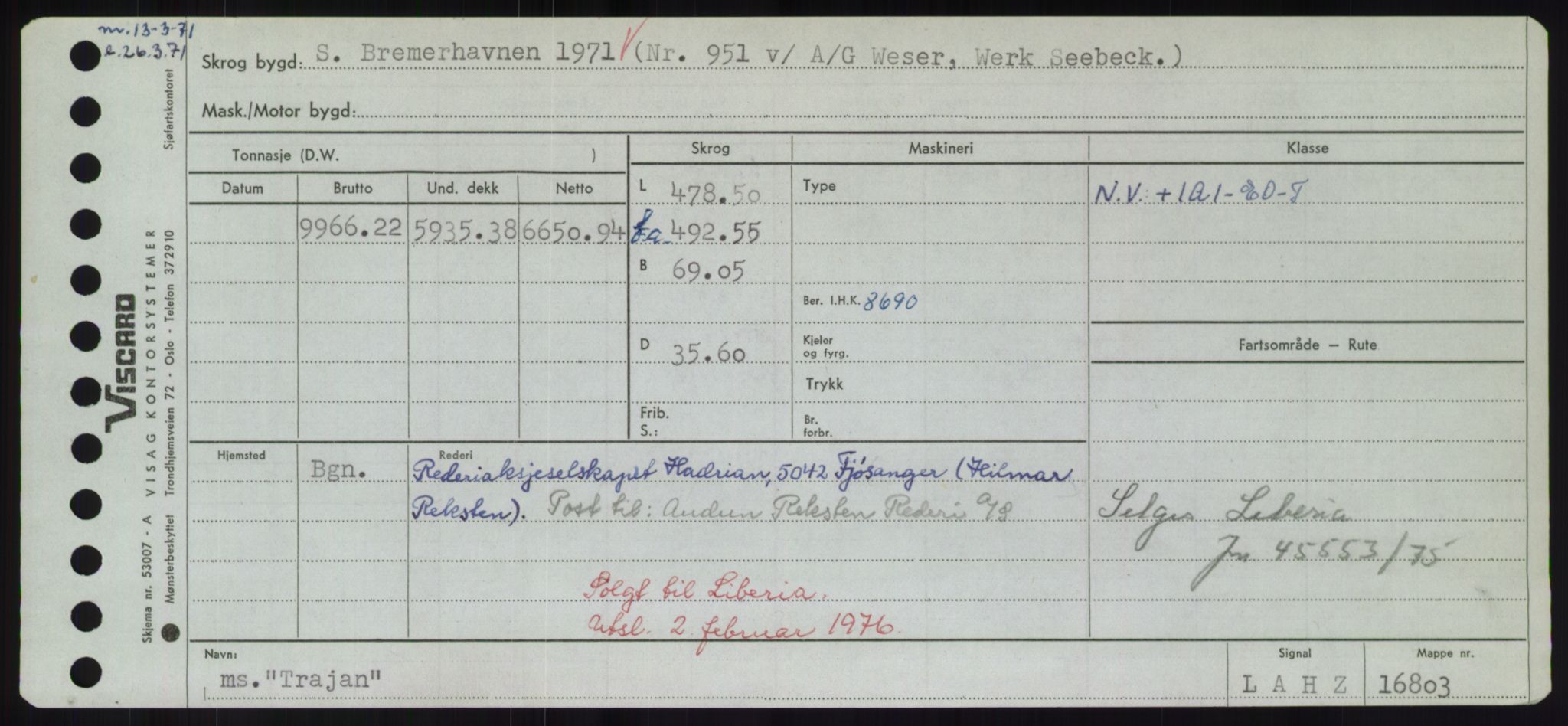 Sjøfartsdirektoratet med forløpere, Skipsmålingen, AV/RA-S-1627/H/Hd/L0039: Fartøy, Ti-Tø, p. 481