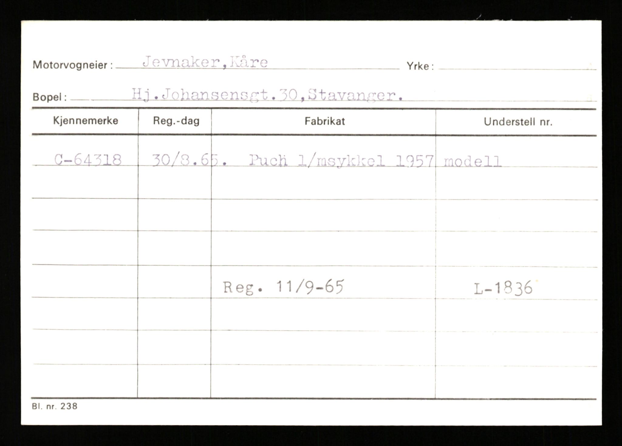 Stavanger trafikkstasjon, AV/SAST-A-101942/0/G/L0007: Registreringsnummer: 49019 - 67460, 1930-1971, p. 2859