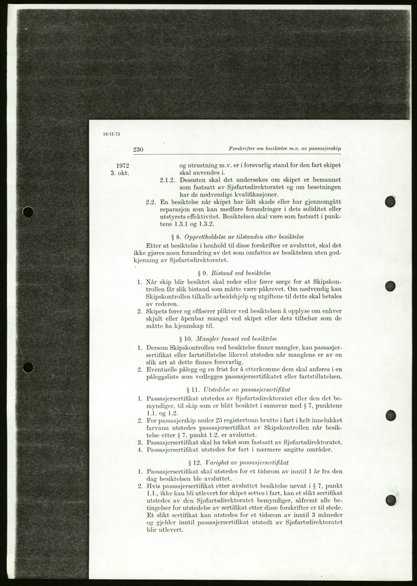 Sjøfartsdirektoratet med forløpere, generelt arkiv, AV/RA-S-1407/D/Du/Duc/L0642/0001: Skipskontrollen - Forskrifter / Forskrift om utleiebåter (2 mapper), 1978-1987, p. 215