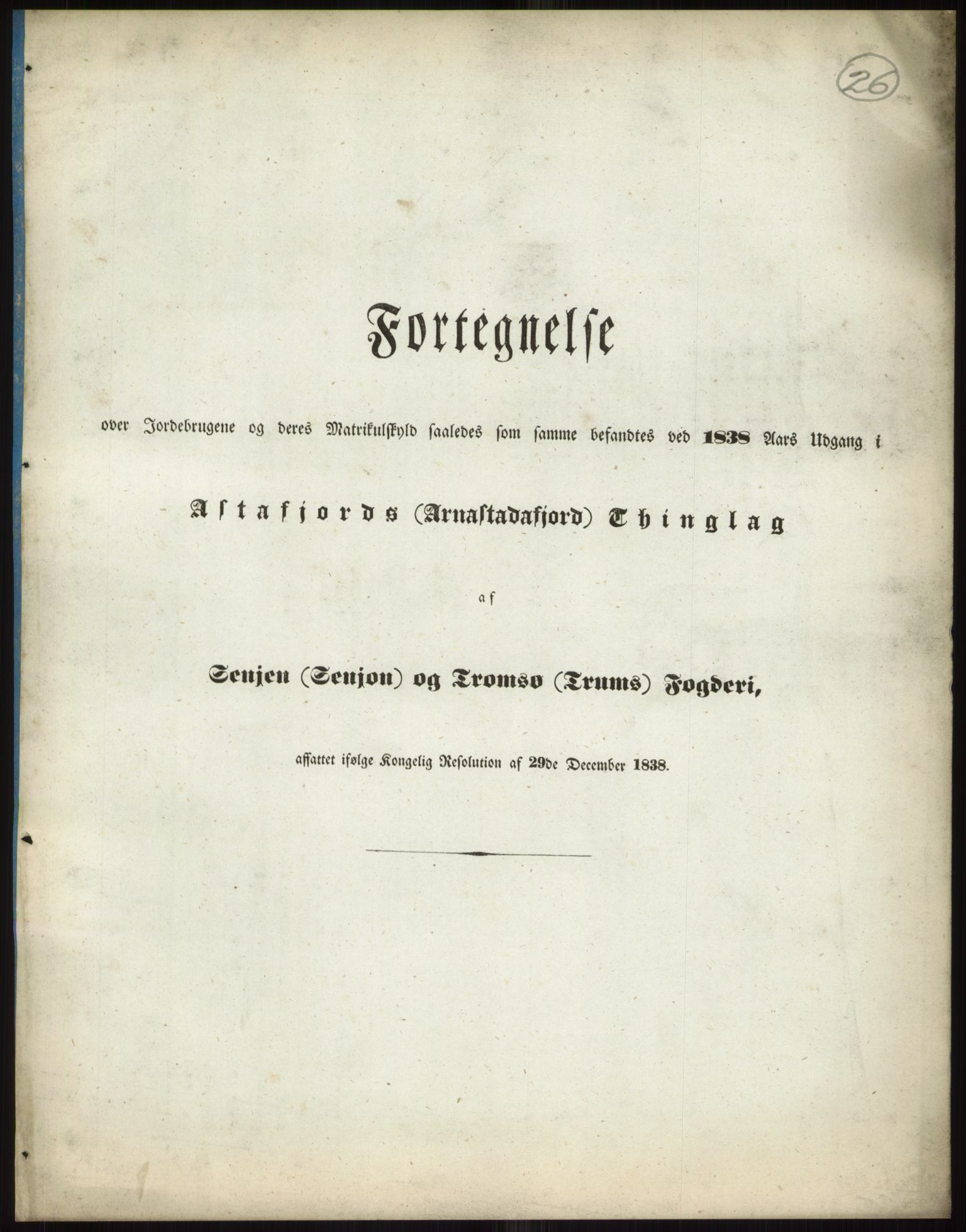 Andre publikasjoner, PUBL/PUBL-999/0002/0018: Bind 18 - Finnmarkens amt: Senja og Tromsø fogderi, 1838, p. 39